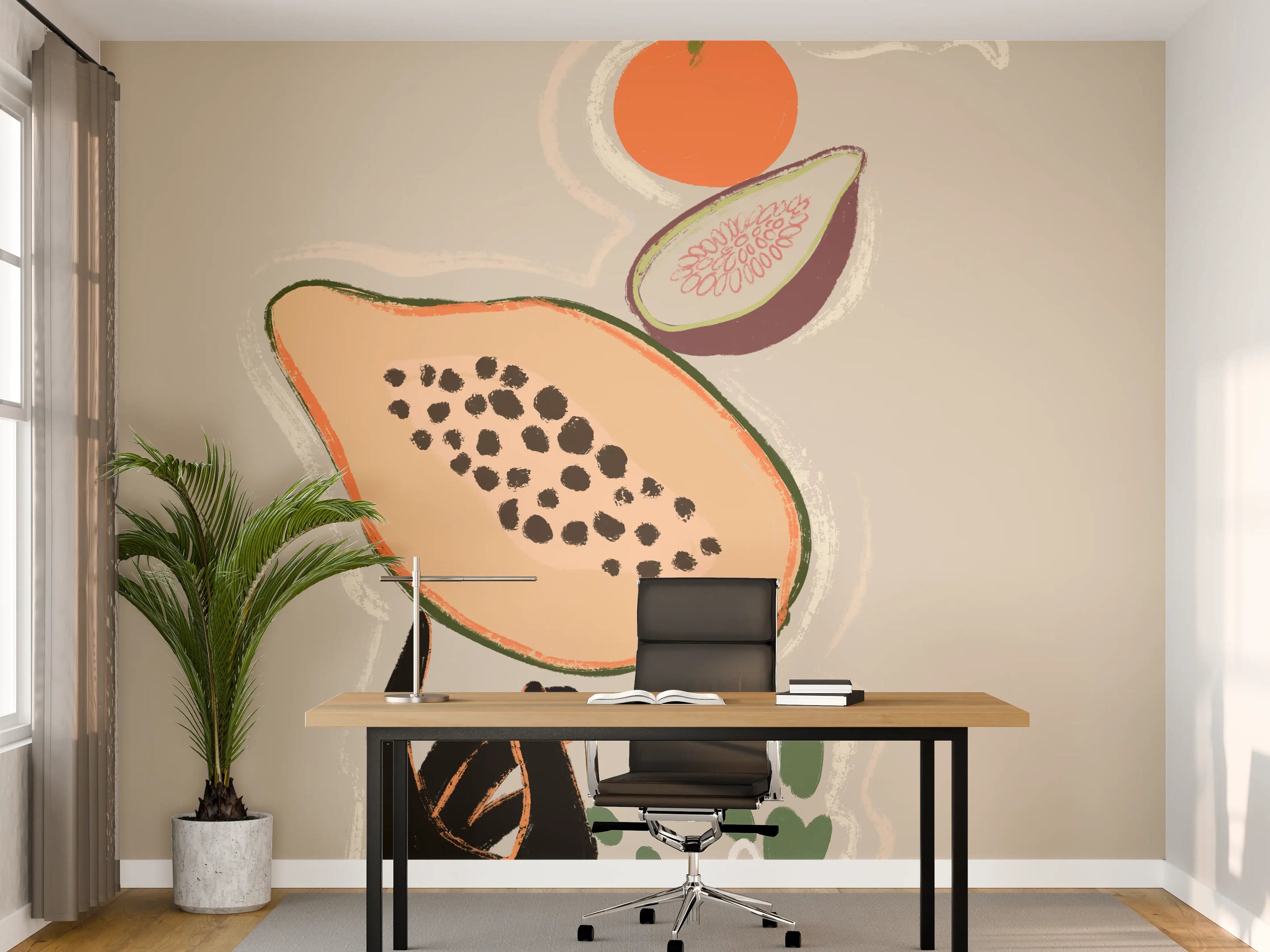 Büro Wandgestaltung - Früchte und Gemüse - Gemälde