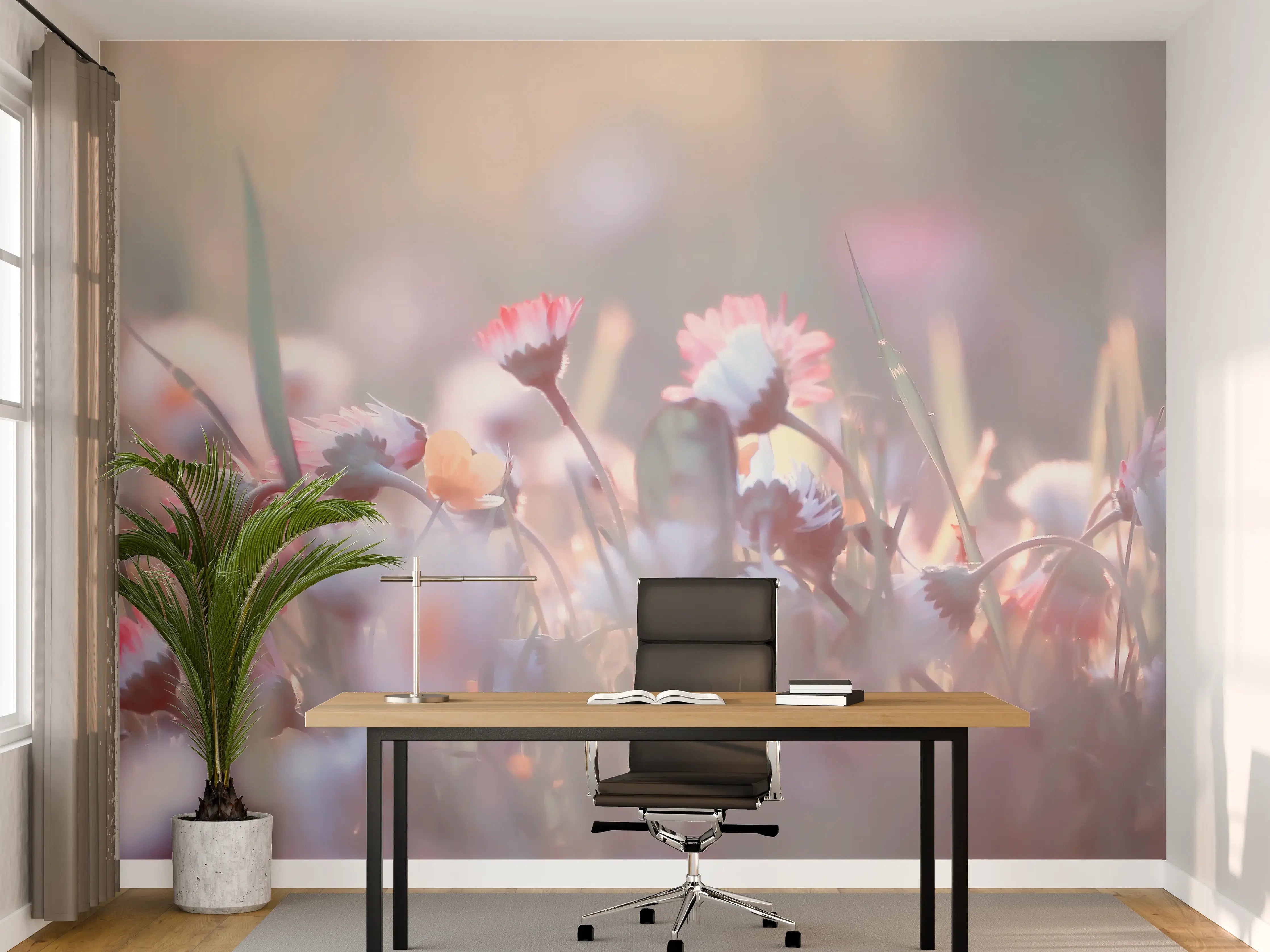 Büro Wandgestaltung - Gänseblümchen in der Natur