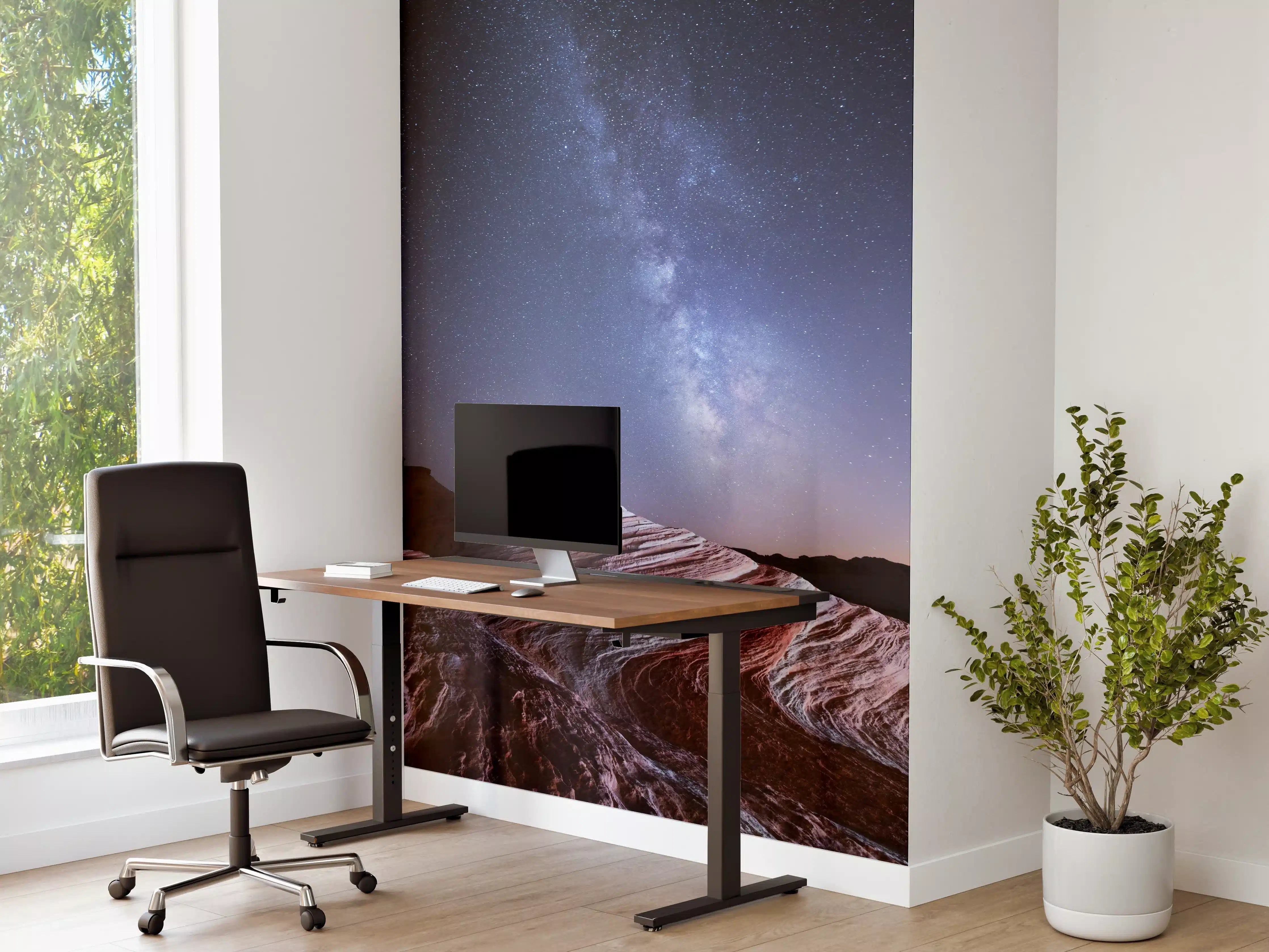Büro Wandgestaltung - Galaktische Wüstennacht
