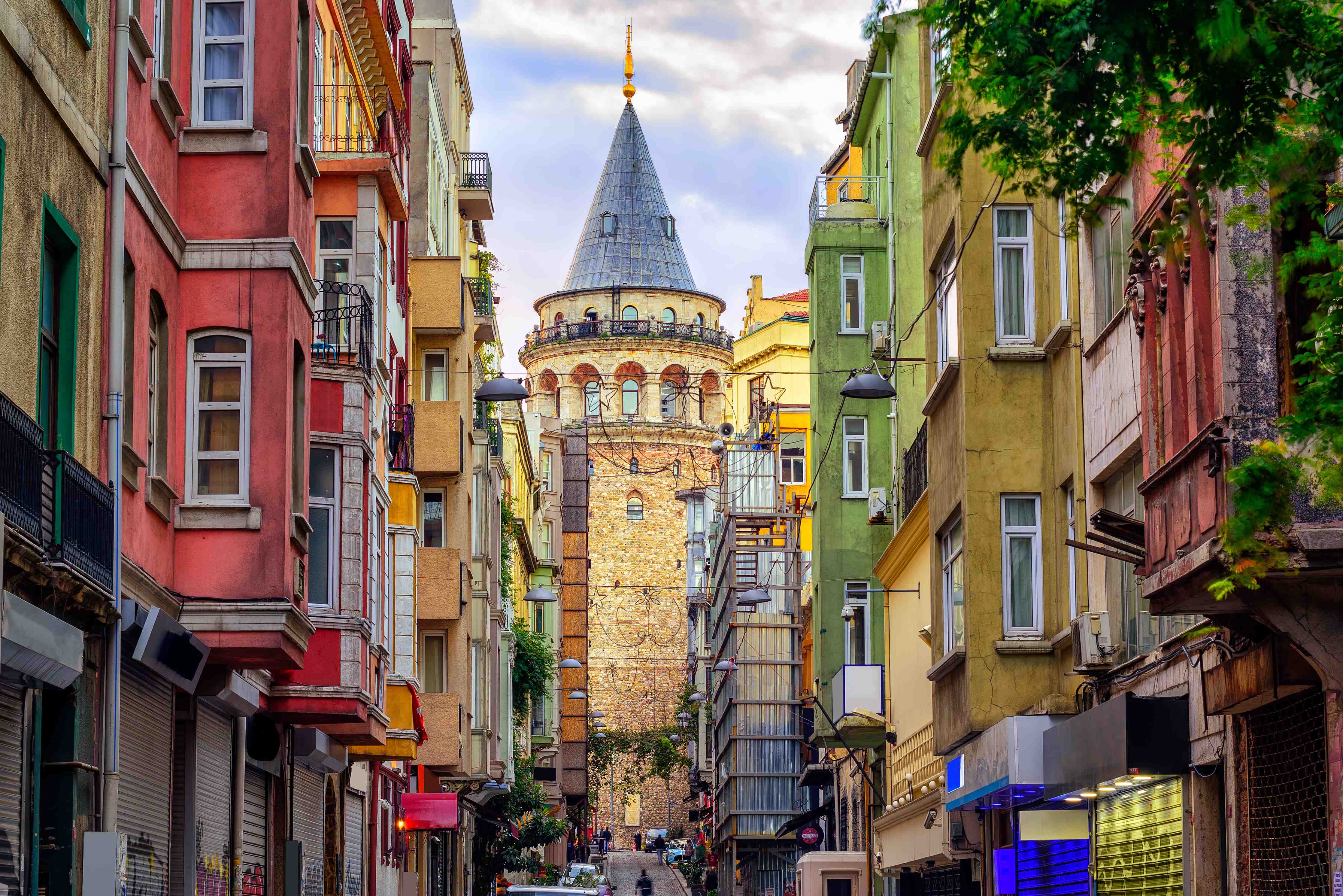 Büro Wandgestaltung-Galata-Turm in der Altstadt von Istanbul