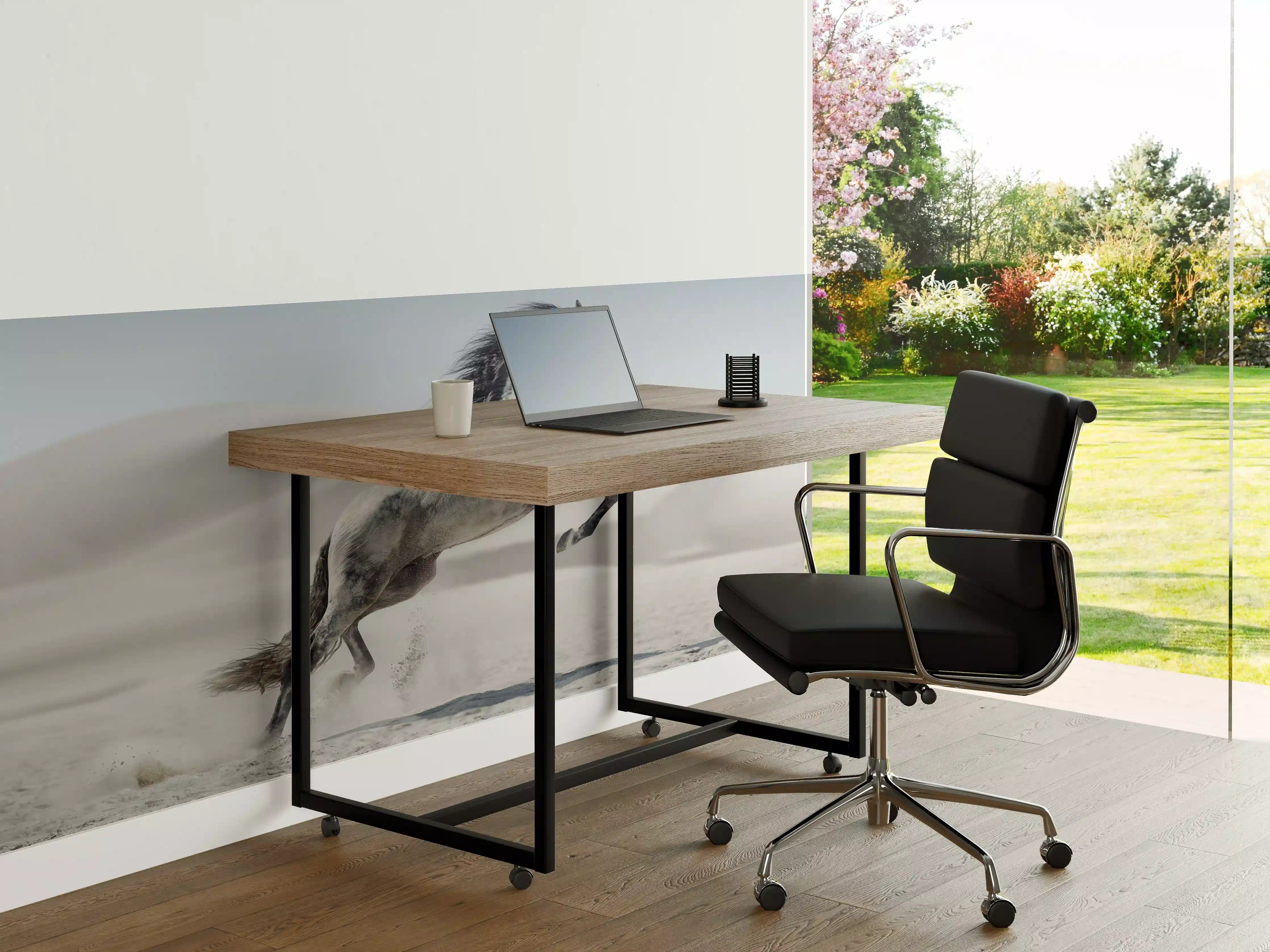 Büro Wandgestaltung - Galoppierendes weißes Pferd