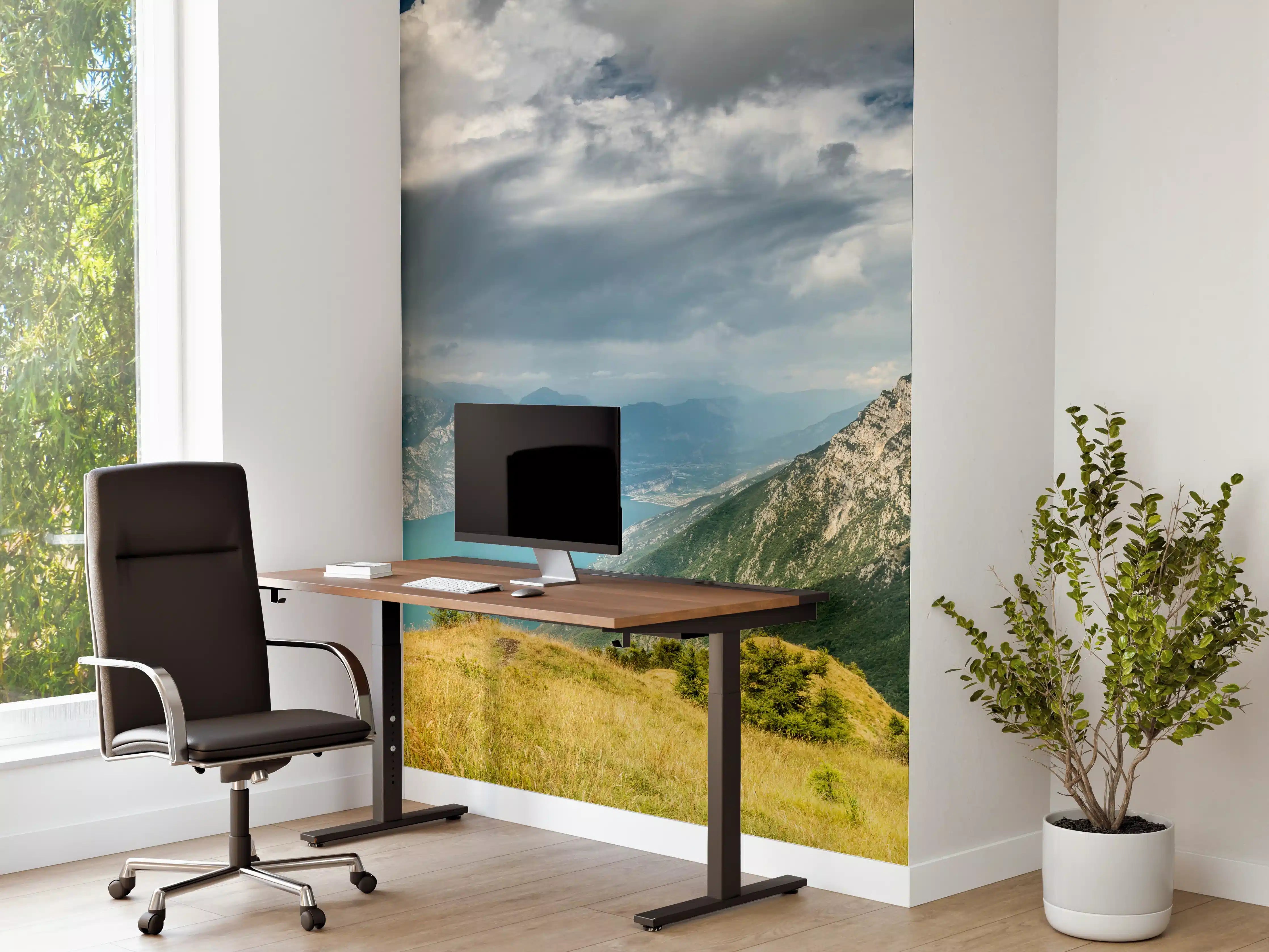 Büro Wandgestaltung - Gardasee – Harmonie in Blau-Grün