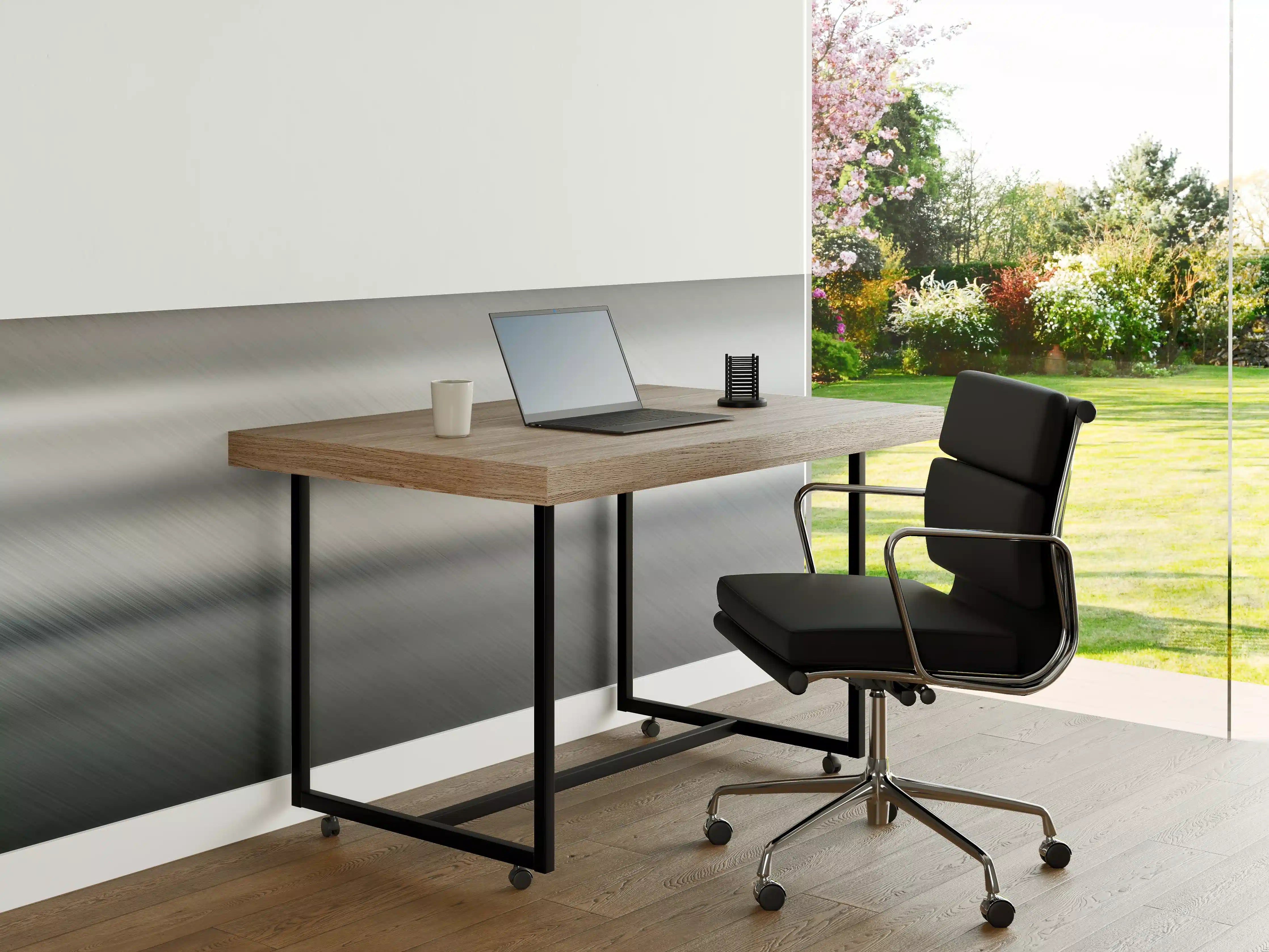 Büro Wandgestaltung - Gebürsteter Metall Hintergrund