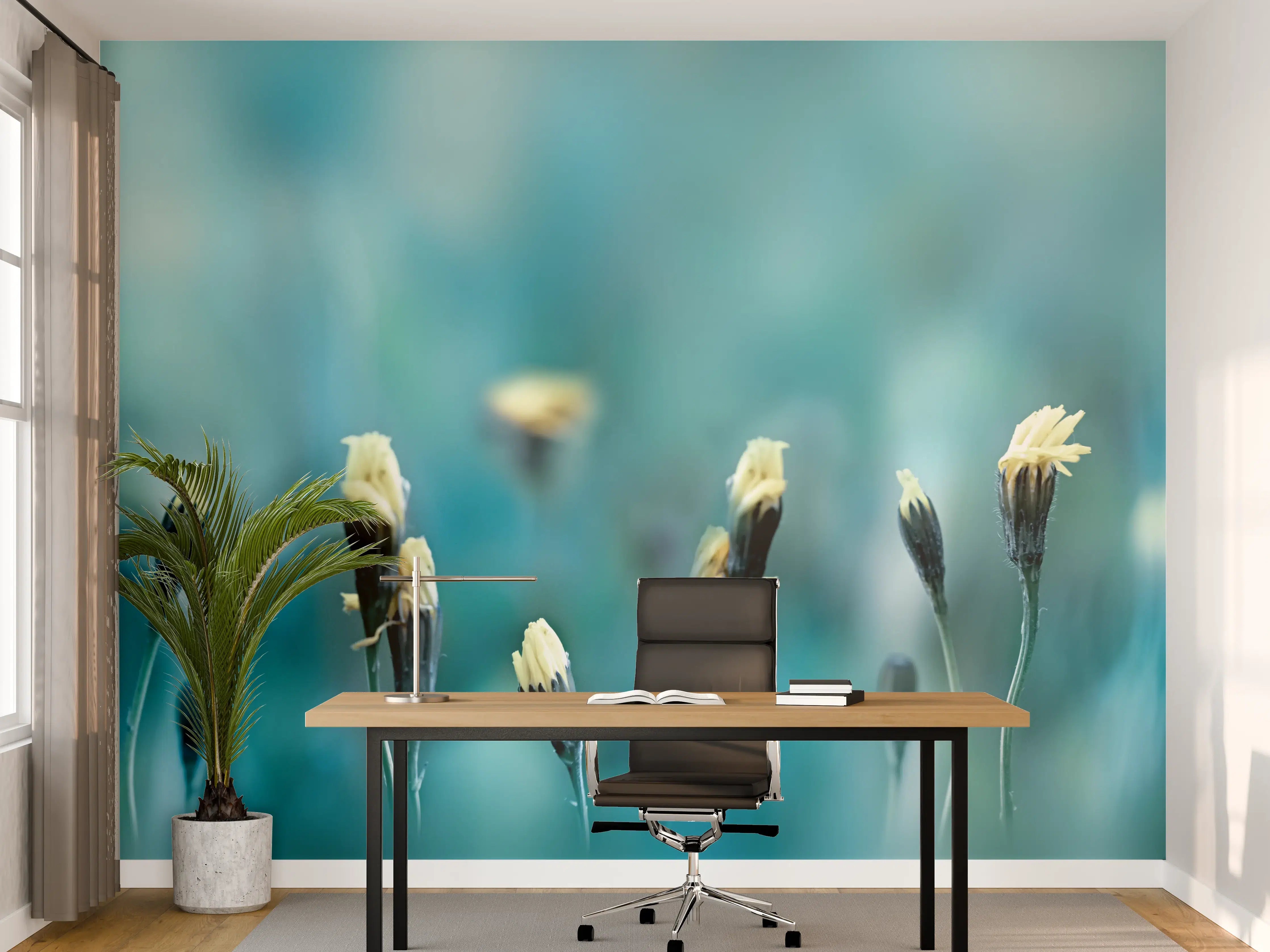 Büro Wandgestaltung - Gedeihendes Frühlingsfeld