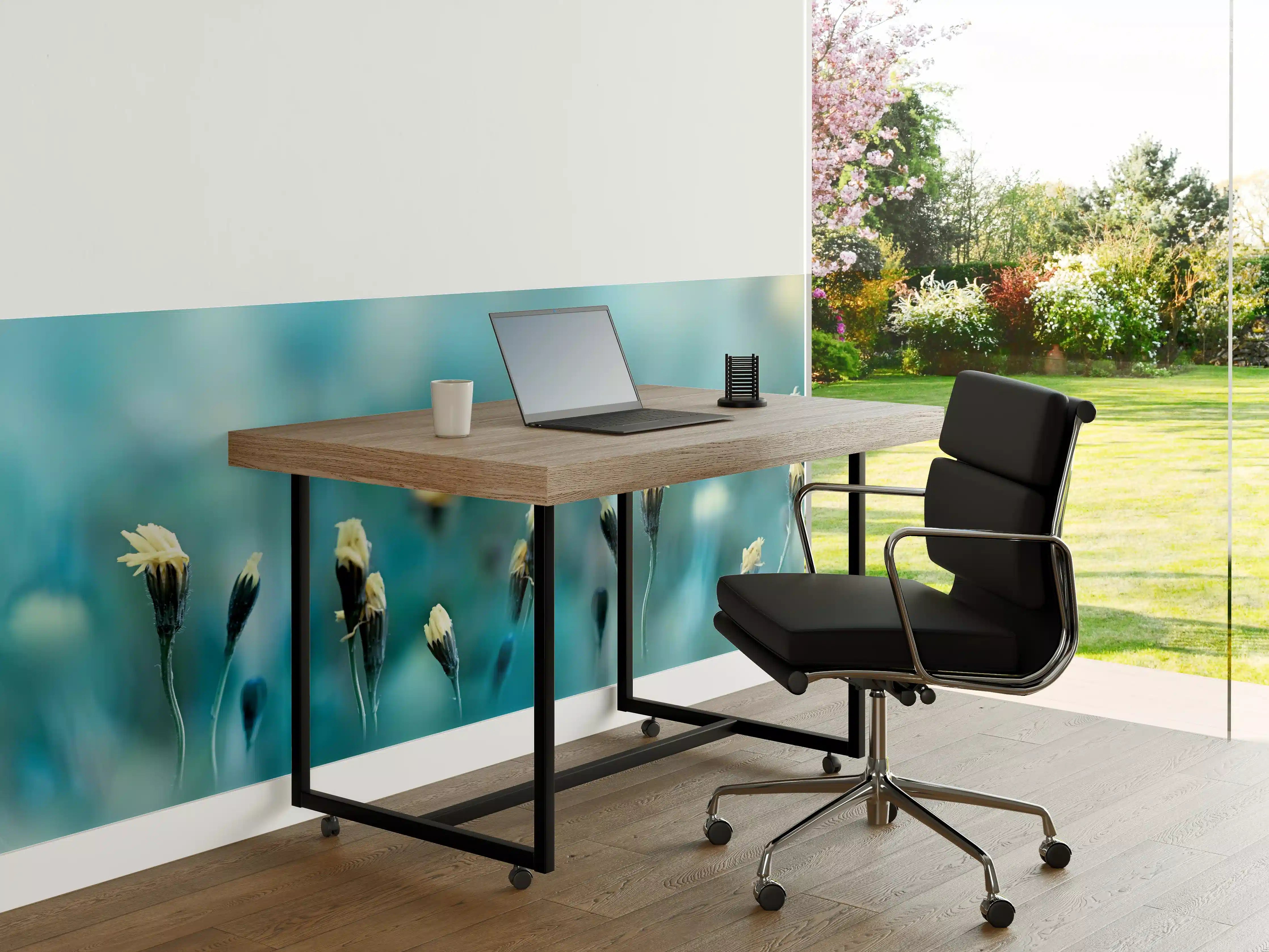 Büro Wandgestaltung - Gedeihendes Frühlingsfeld