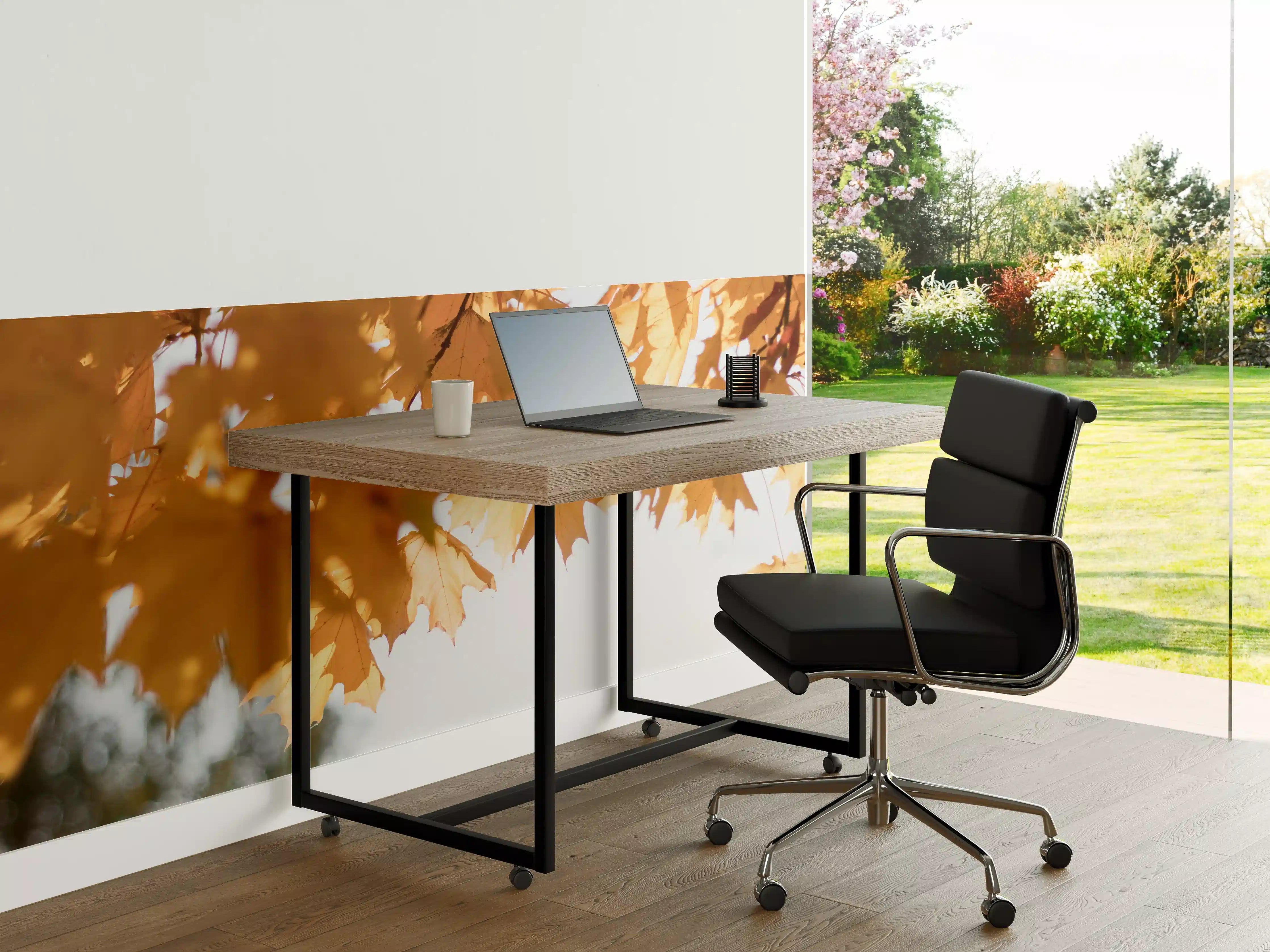 Büro Wandgestaltung - Gelben Ahornblättern im Herbst