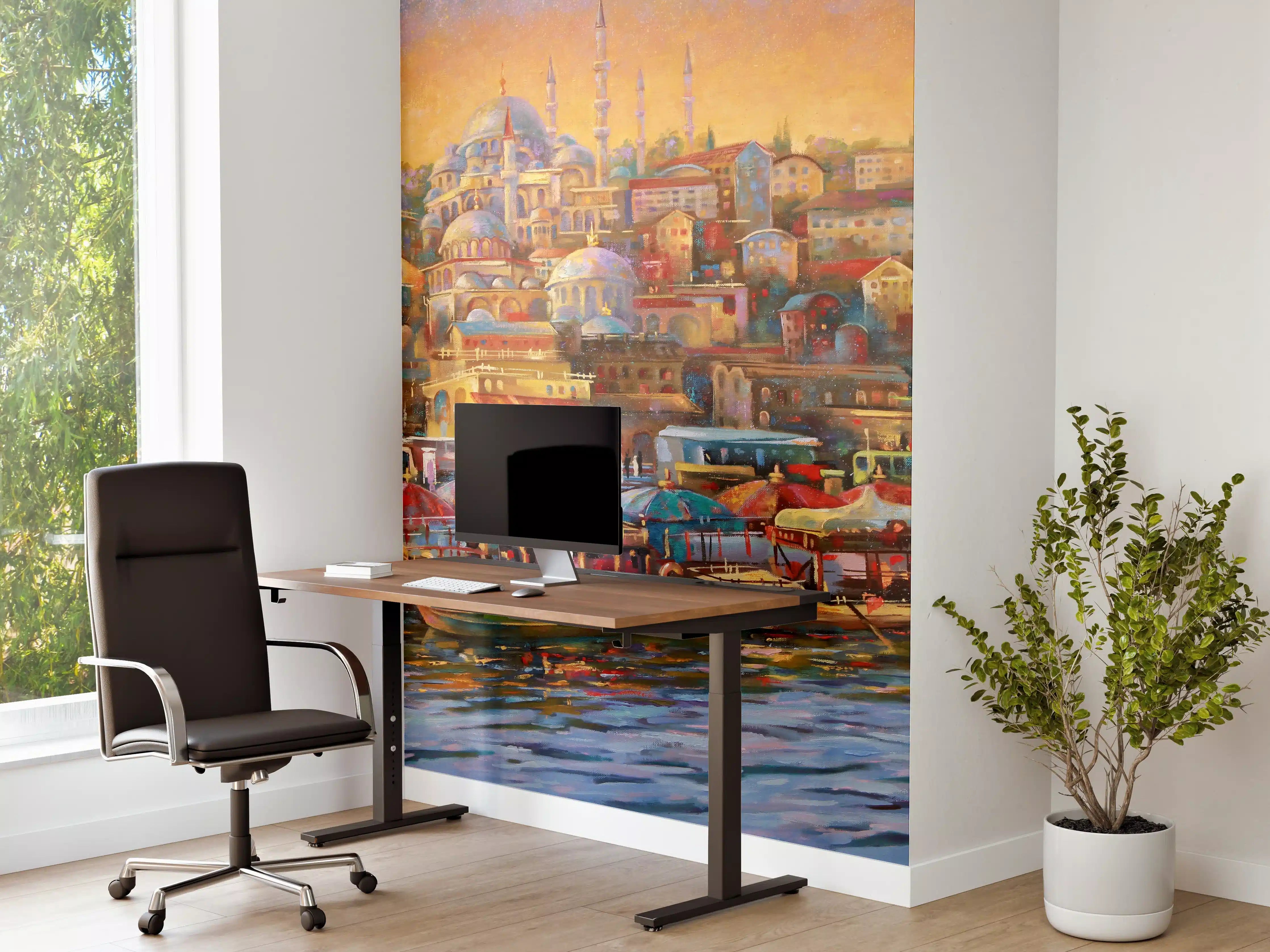 Büro Wandgestaltung - Gemälde der Bucht des Goldenen Horns 