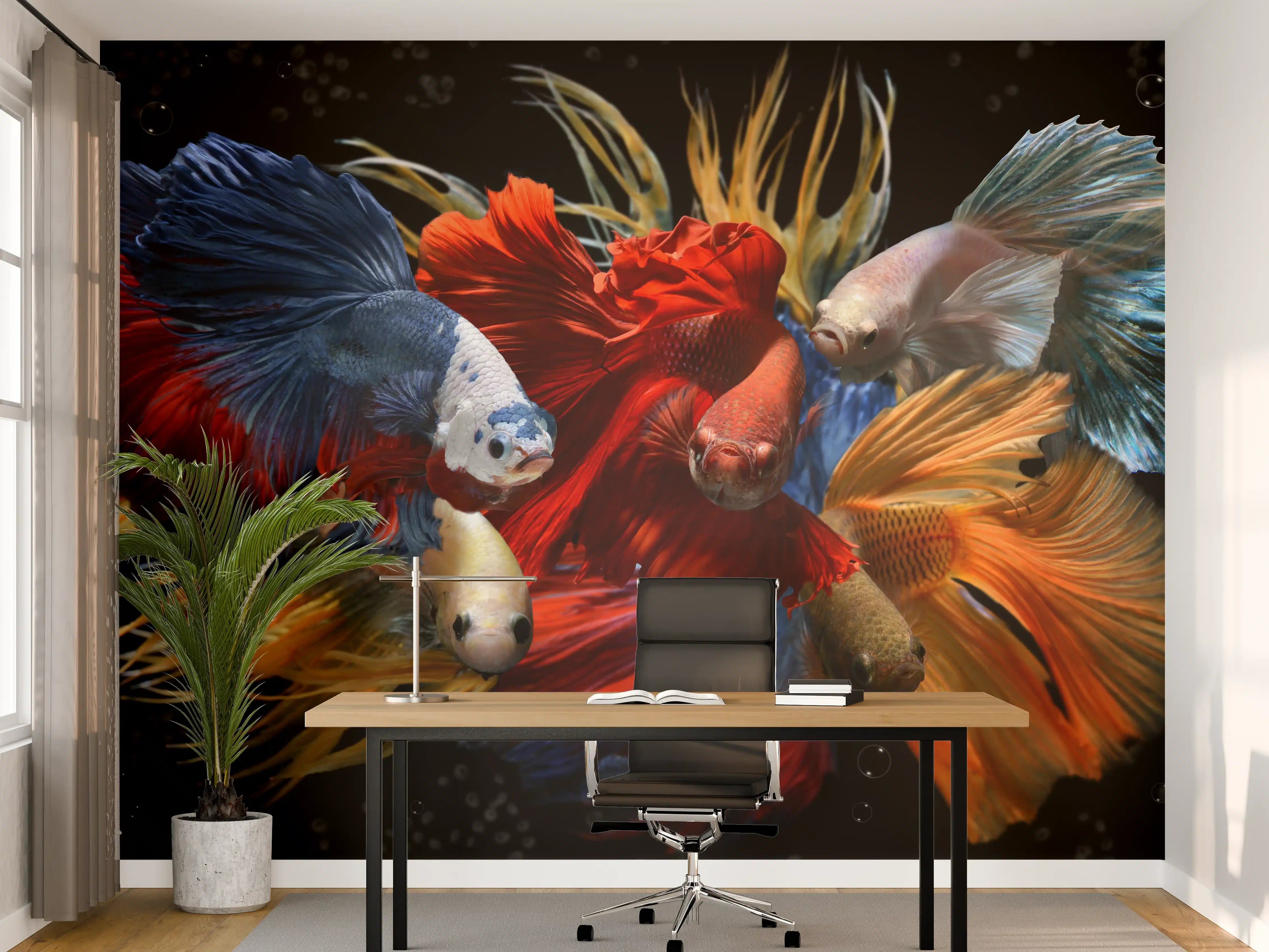 Büro Wandgestaltung - Gemischte bunte Fantasie betta