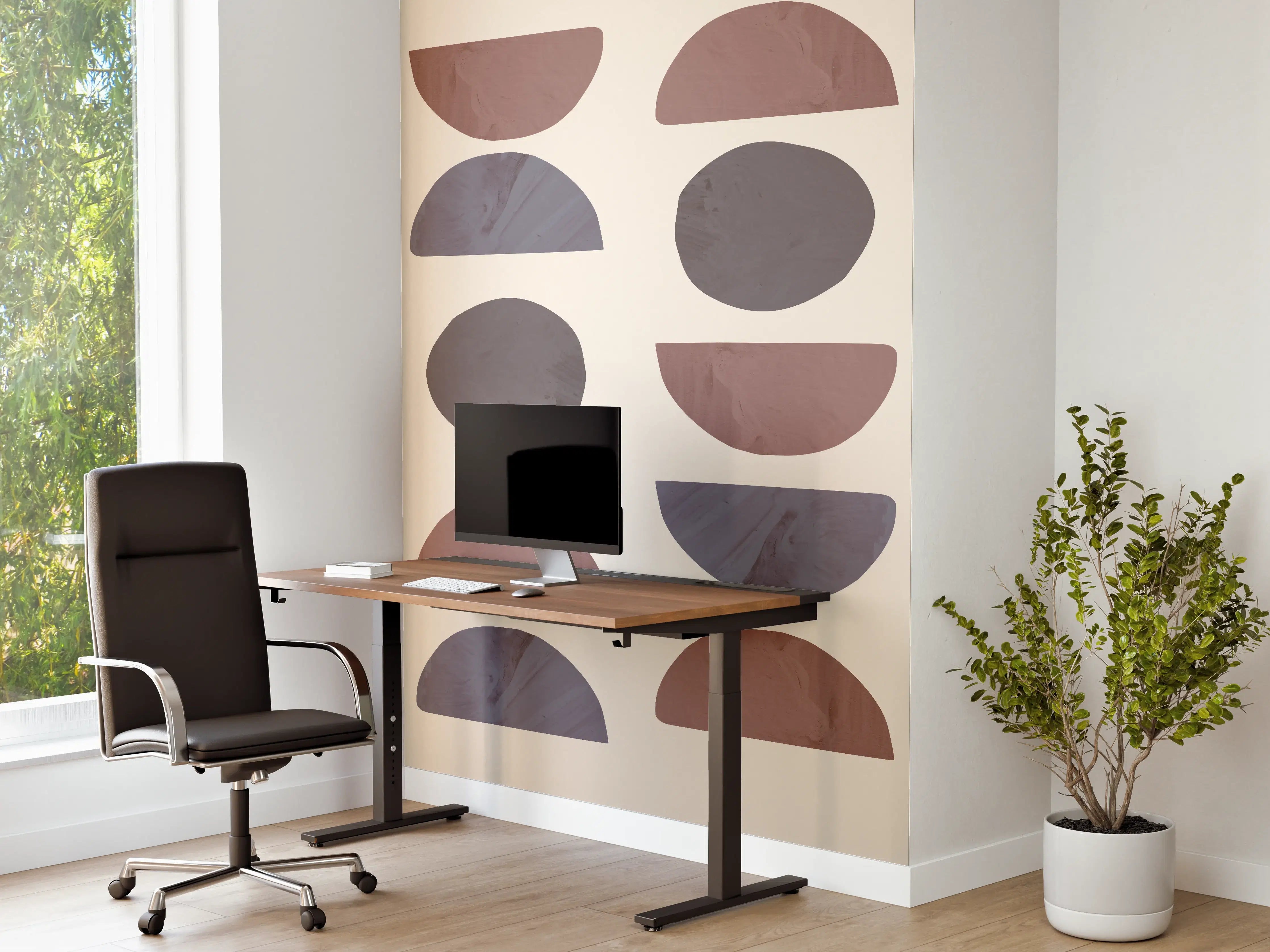 Büro Wandgestaltung - Geometrie - Kollage