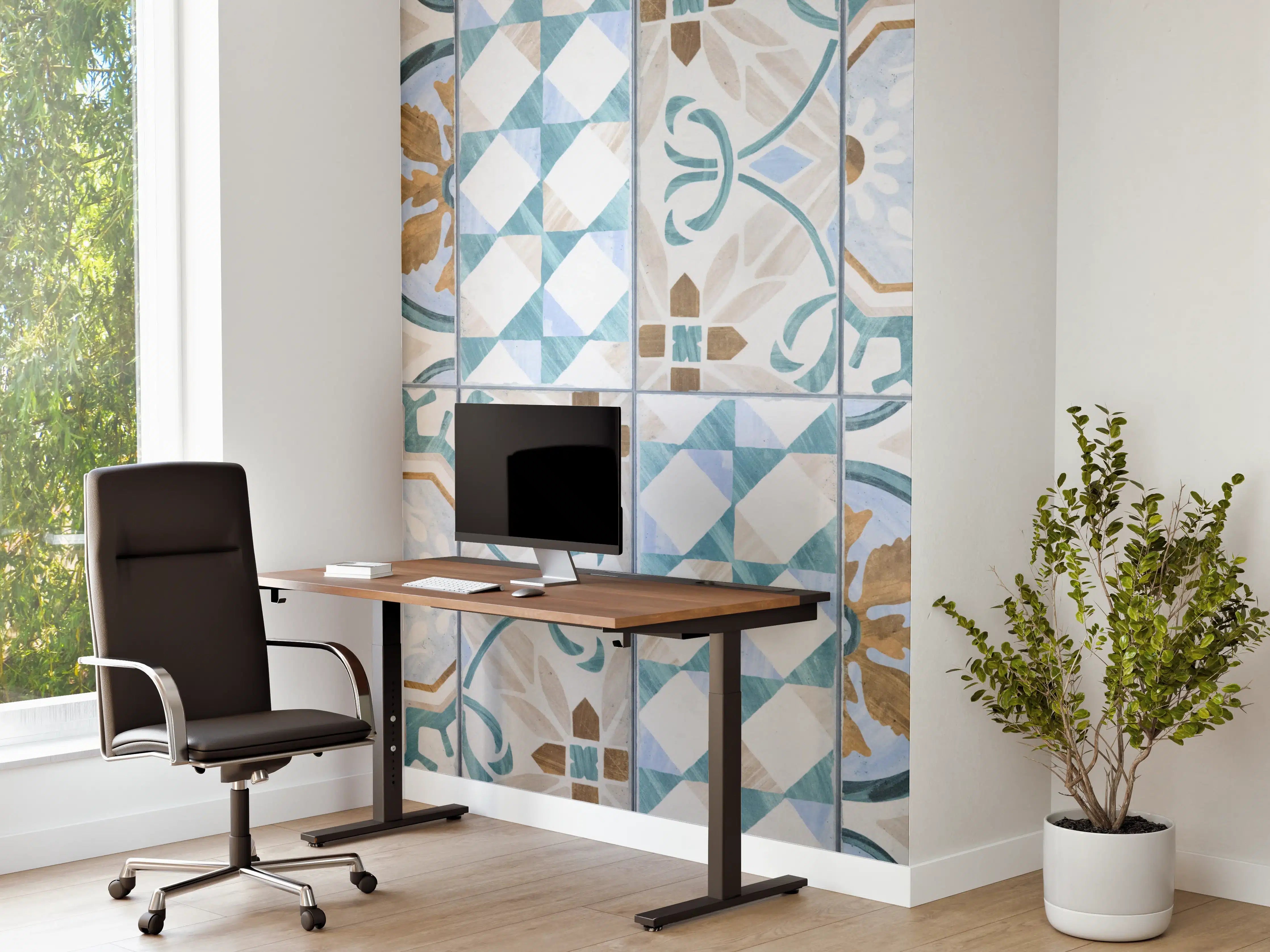 Büro Wandgestaltung - Geometrisch rechteckige Fliesen