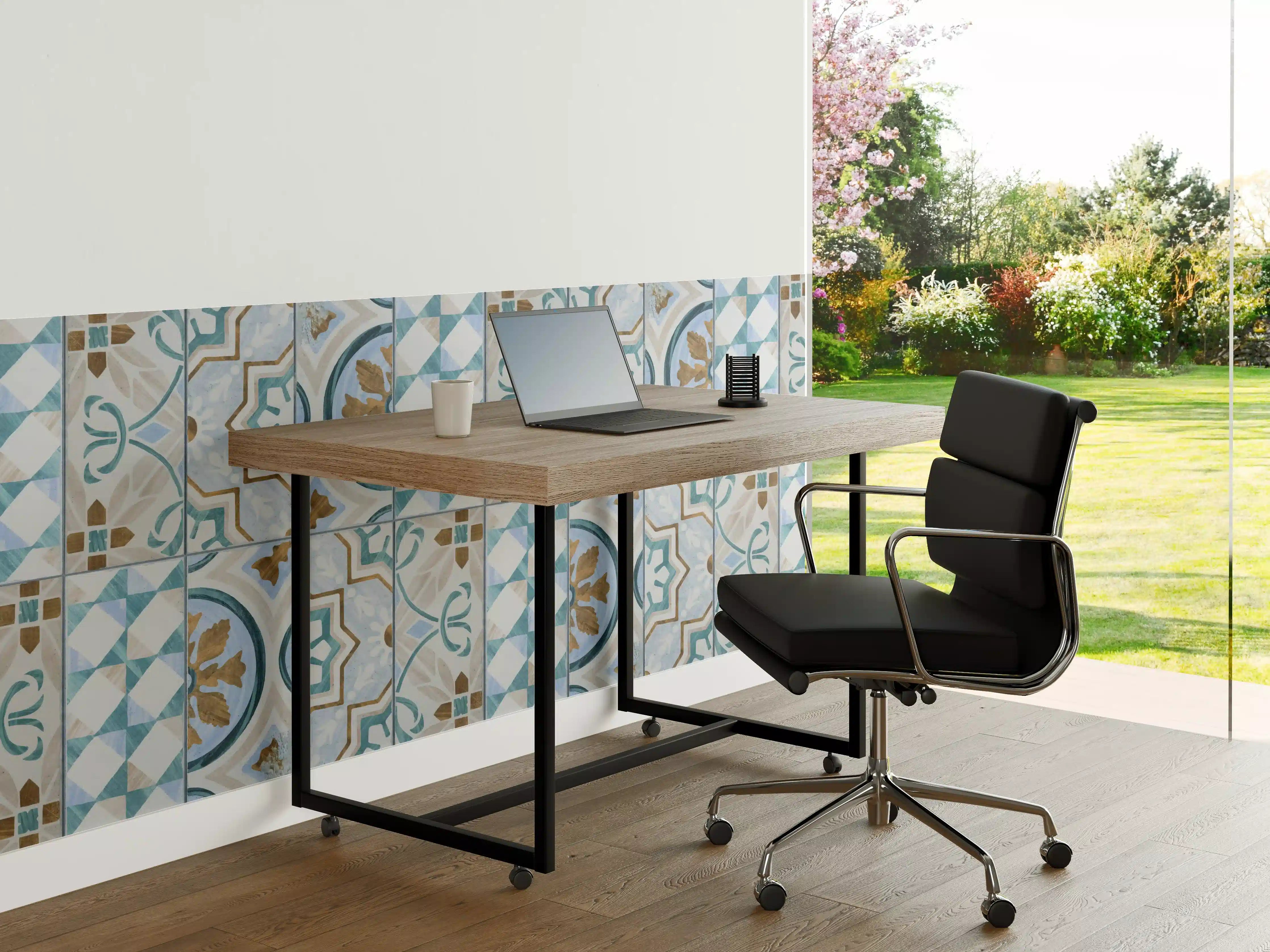 Büro Wandgestaltung - Geometrisch rechteckige Fliesen