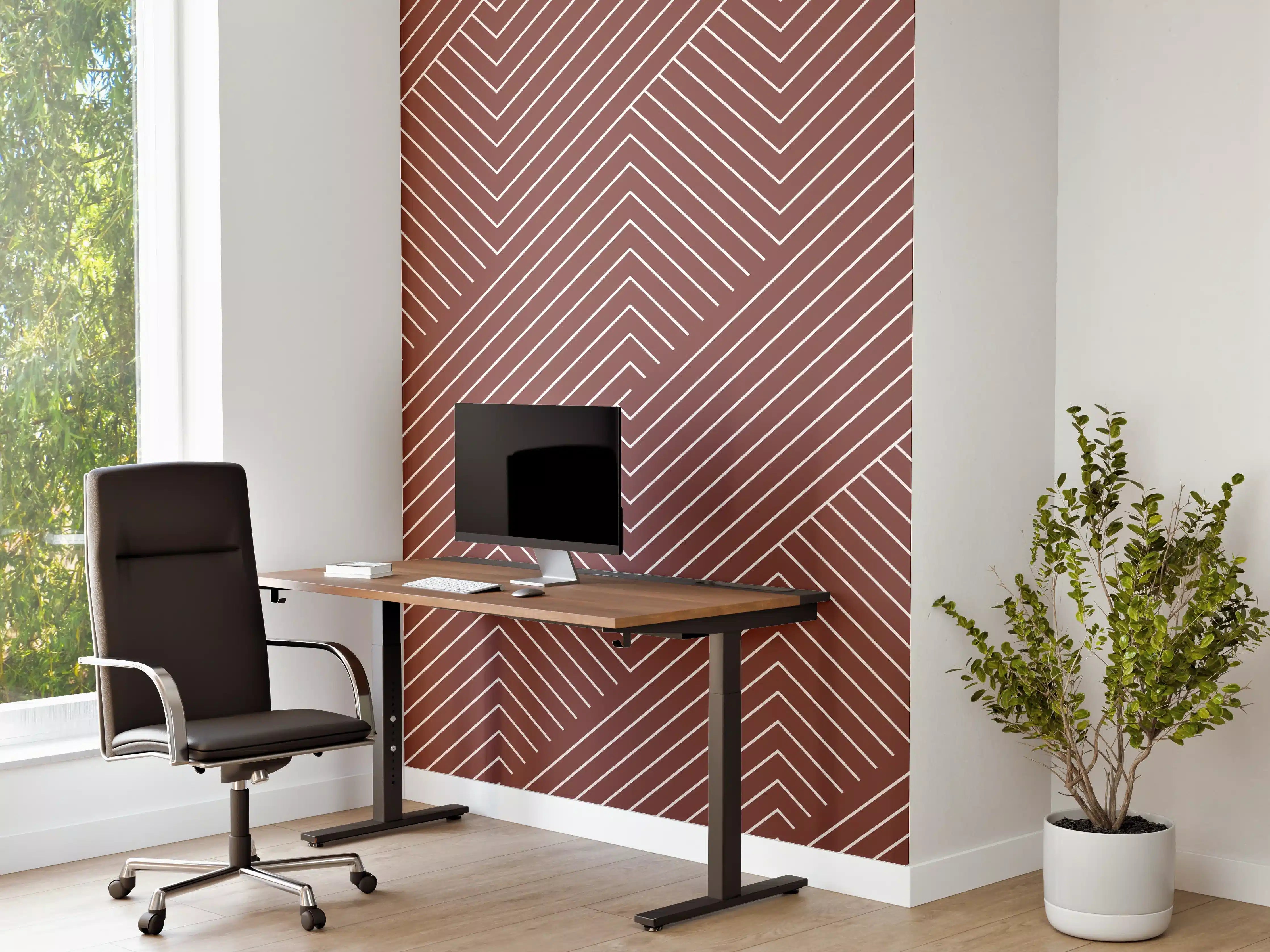 Büro Wandgestaltung - Geometrische Farbgestaltung