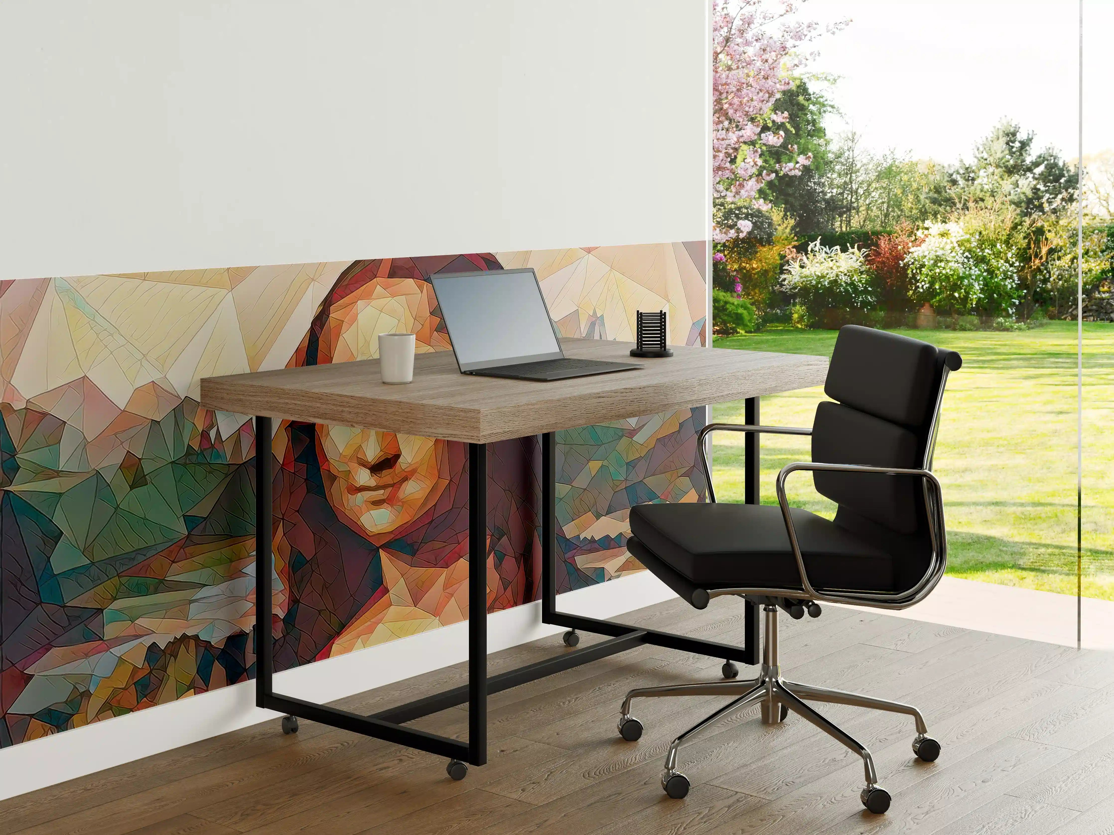 Büro Wandgestaltung - Geometrische Kunst des Mona Lisa