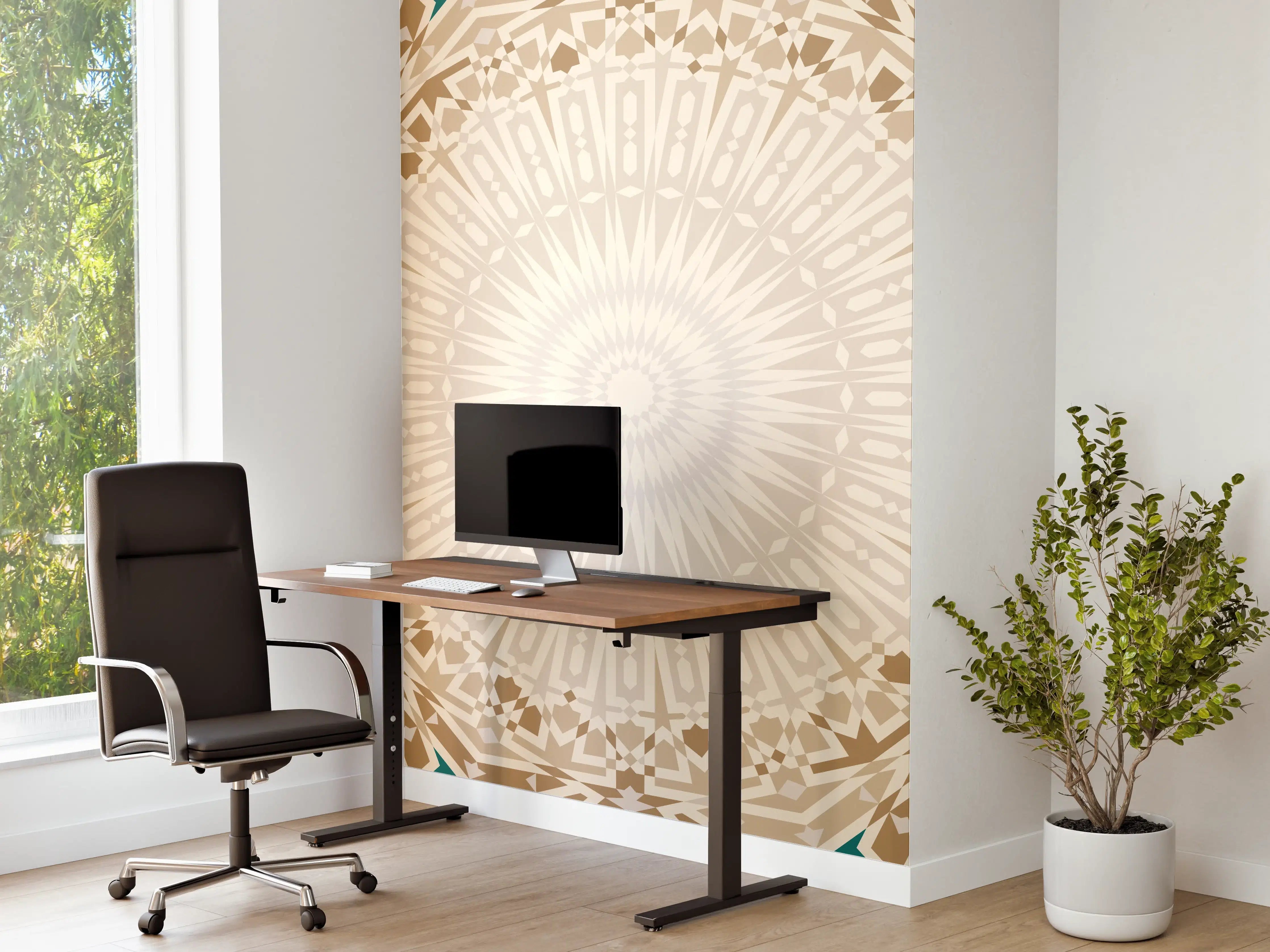 Büro Wandgestaltung - Geometrische Mandala-Muster
