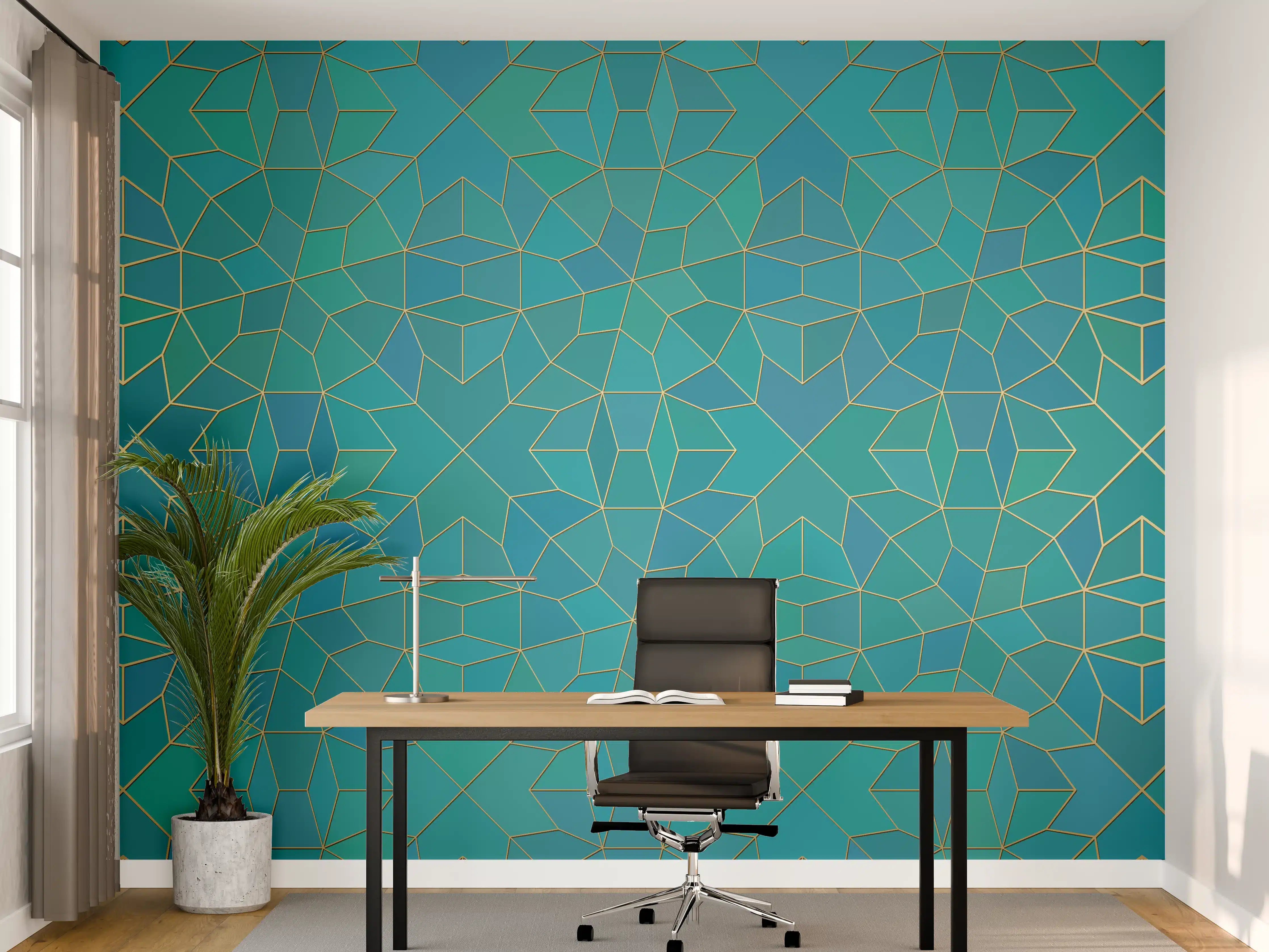 Büro Wandgestaltung - Geometrische Muster
