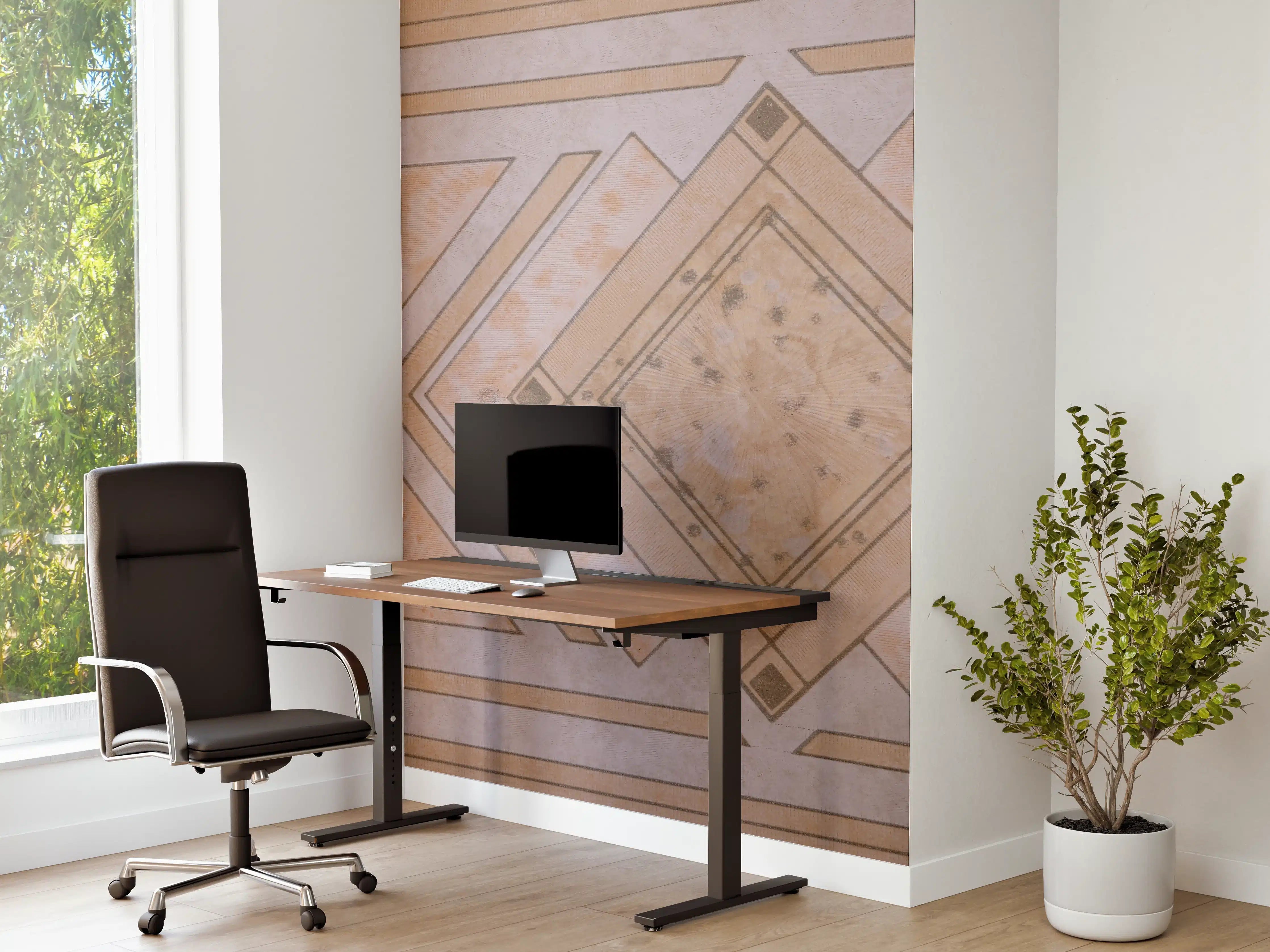 Büro Wandgestaltung - Geometrisches Kunstmuster - Modern