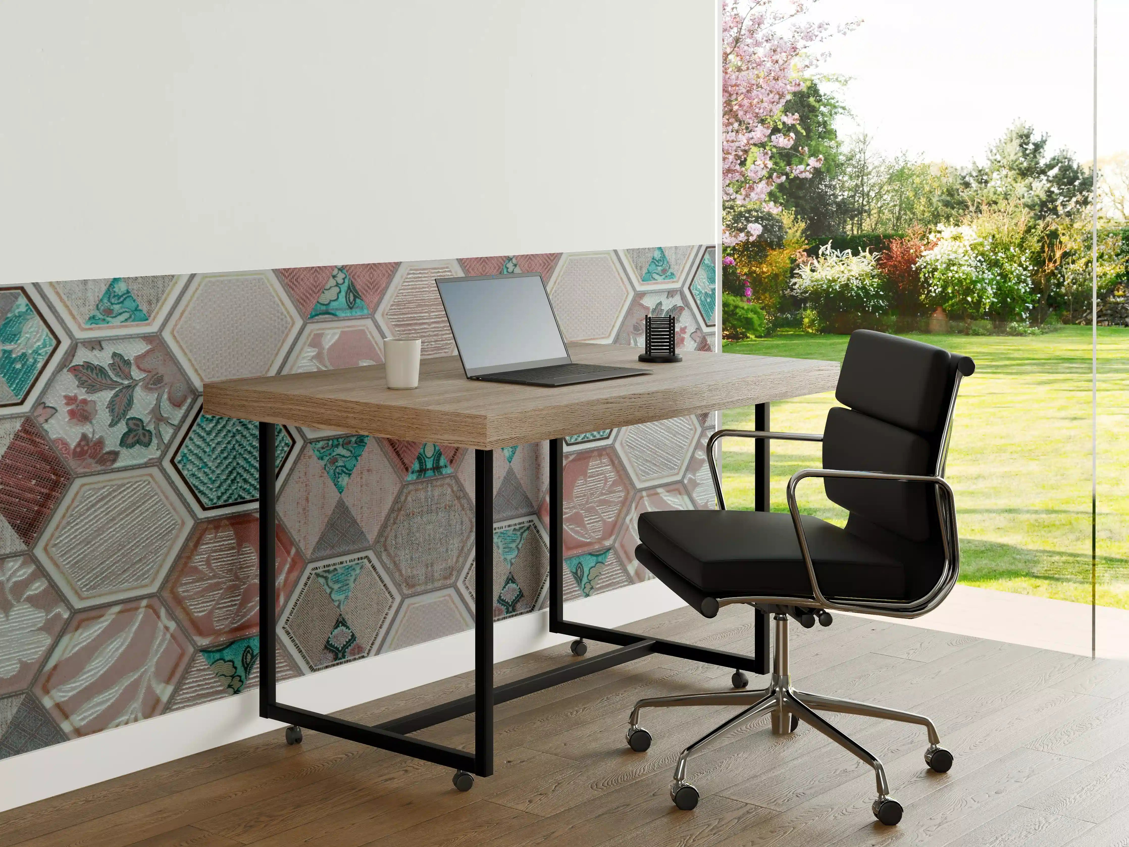 Büro Wandgestaltung - Geometrisches Muster Pastell