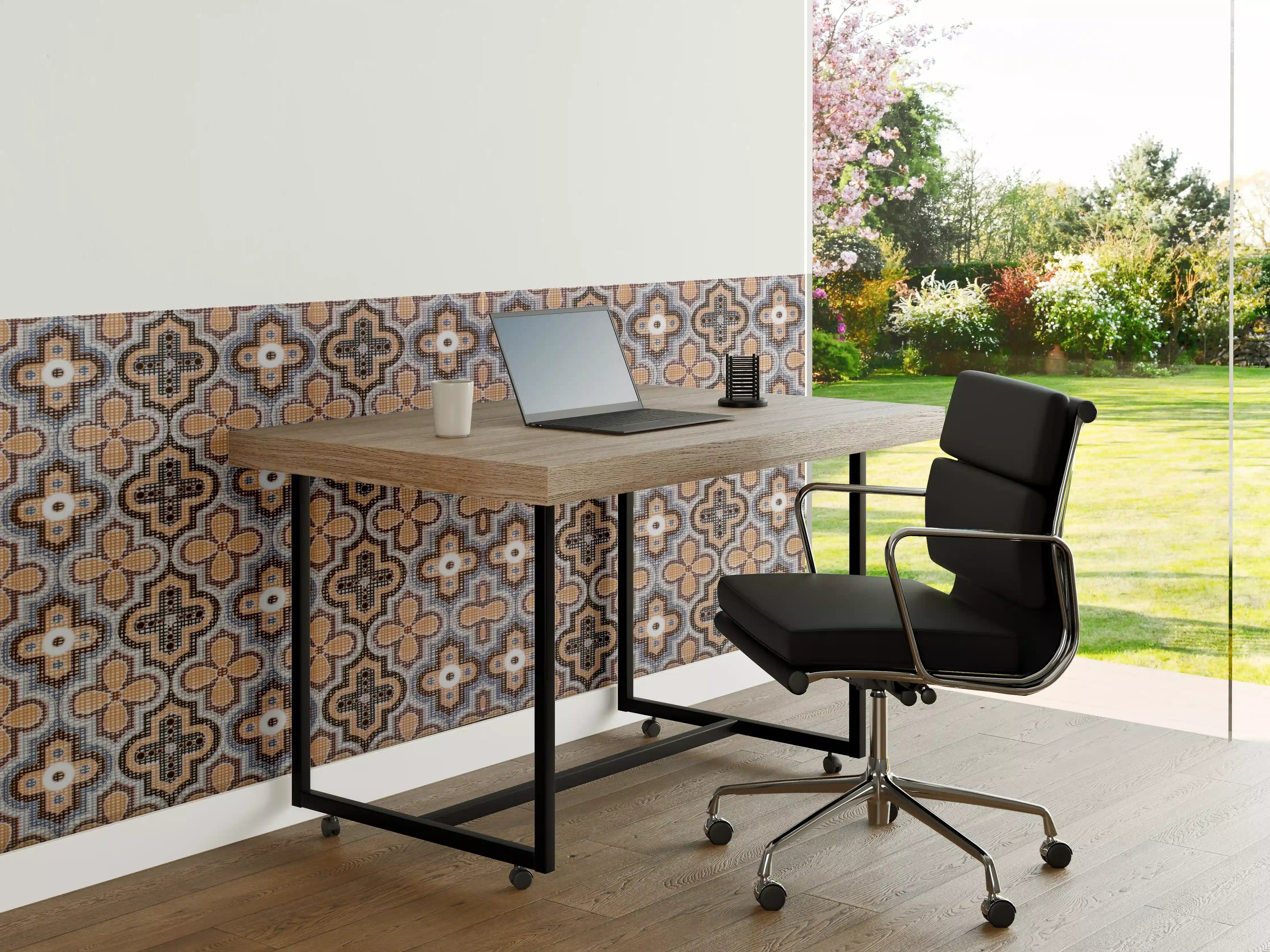 Büro Wandgestaltung - Geometrisches Retro-Muster