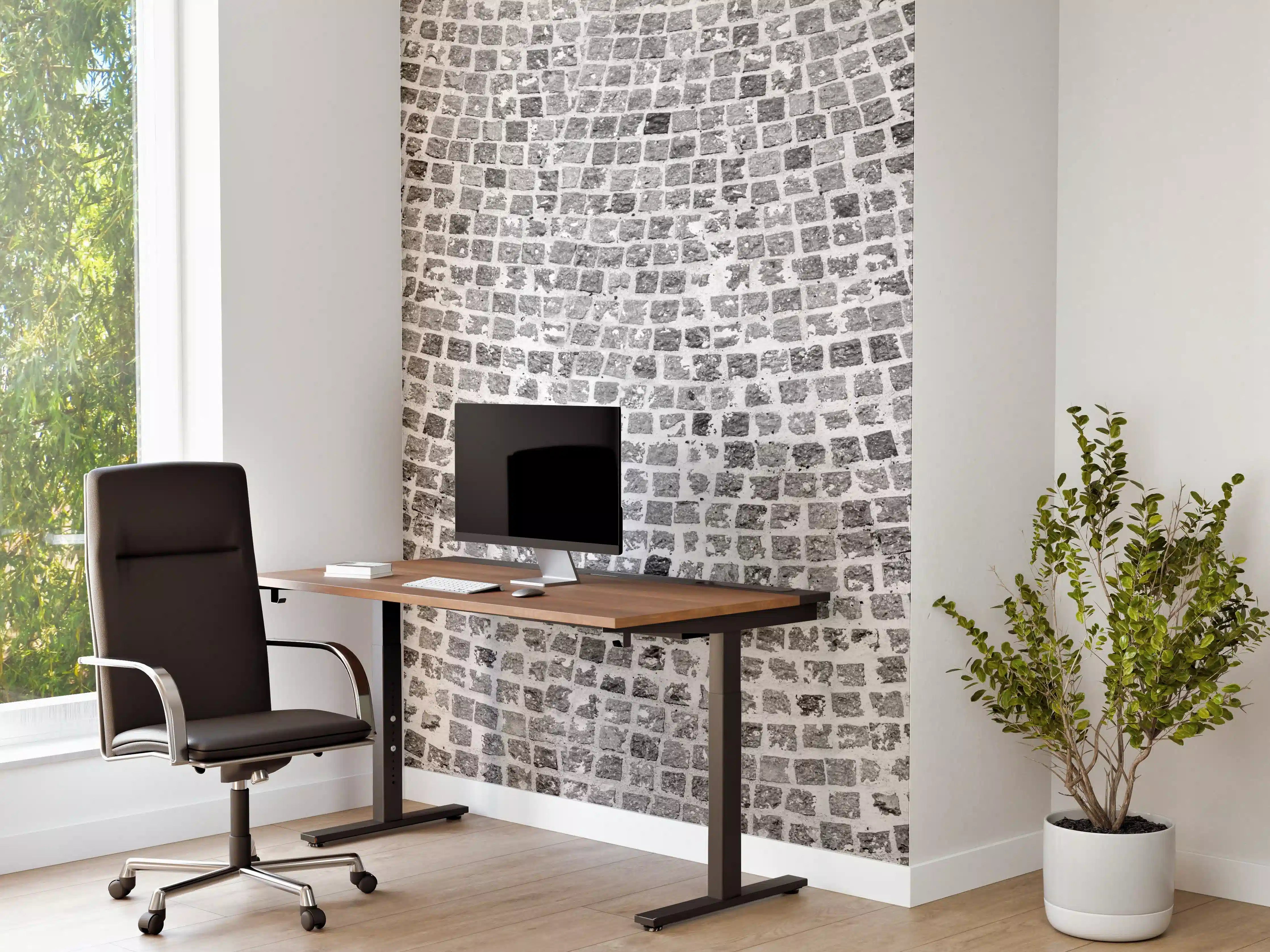Büro Wandgestaltung - Gepflasterte Straßenoberfläche