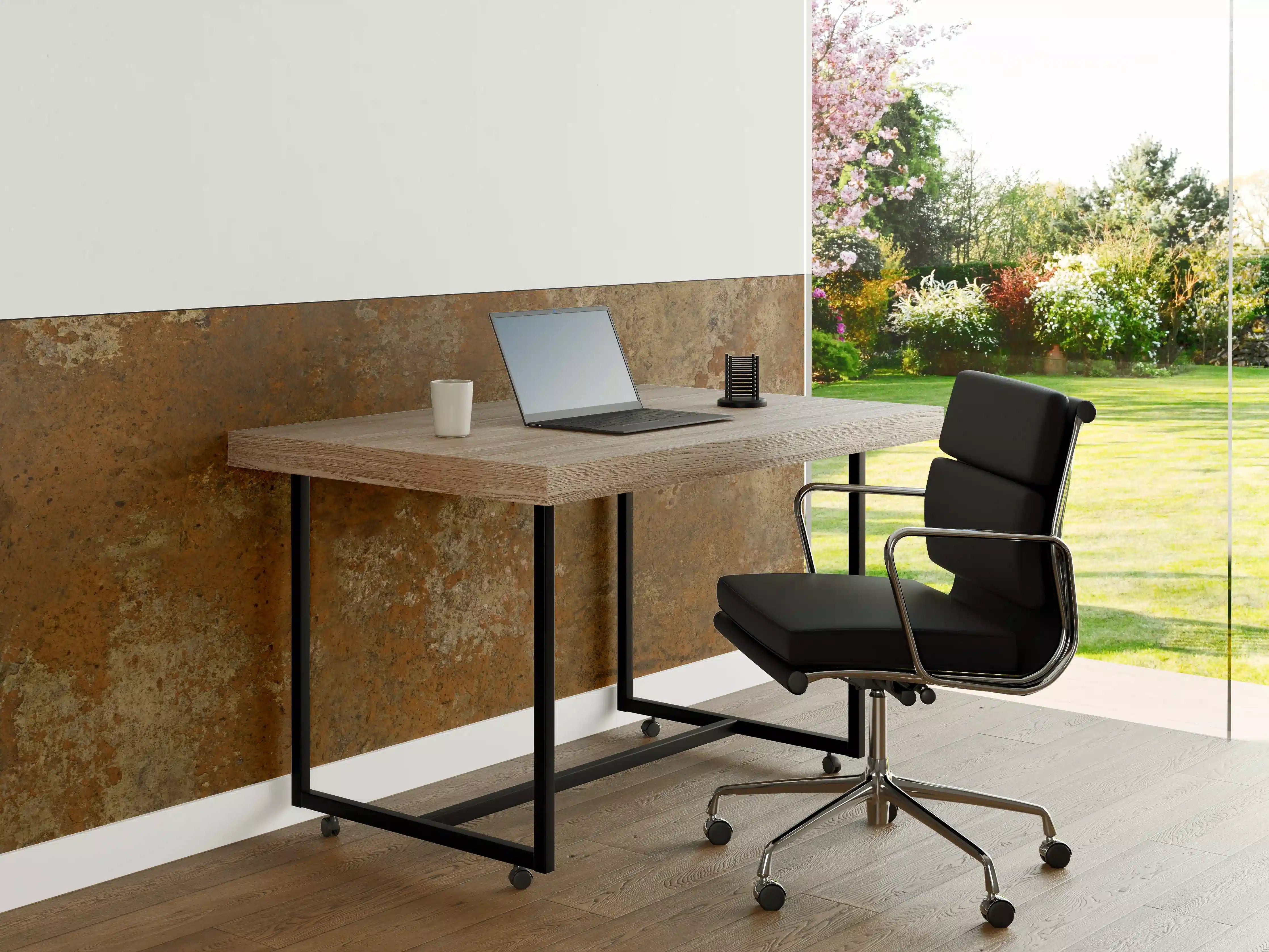 Büro Wandgestaltung - Gerösteter Metalltextur