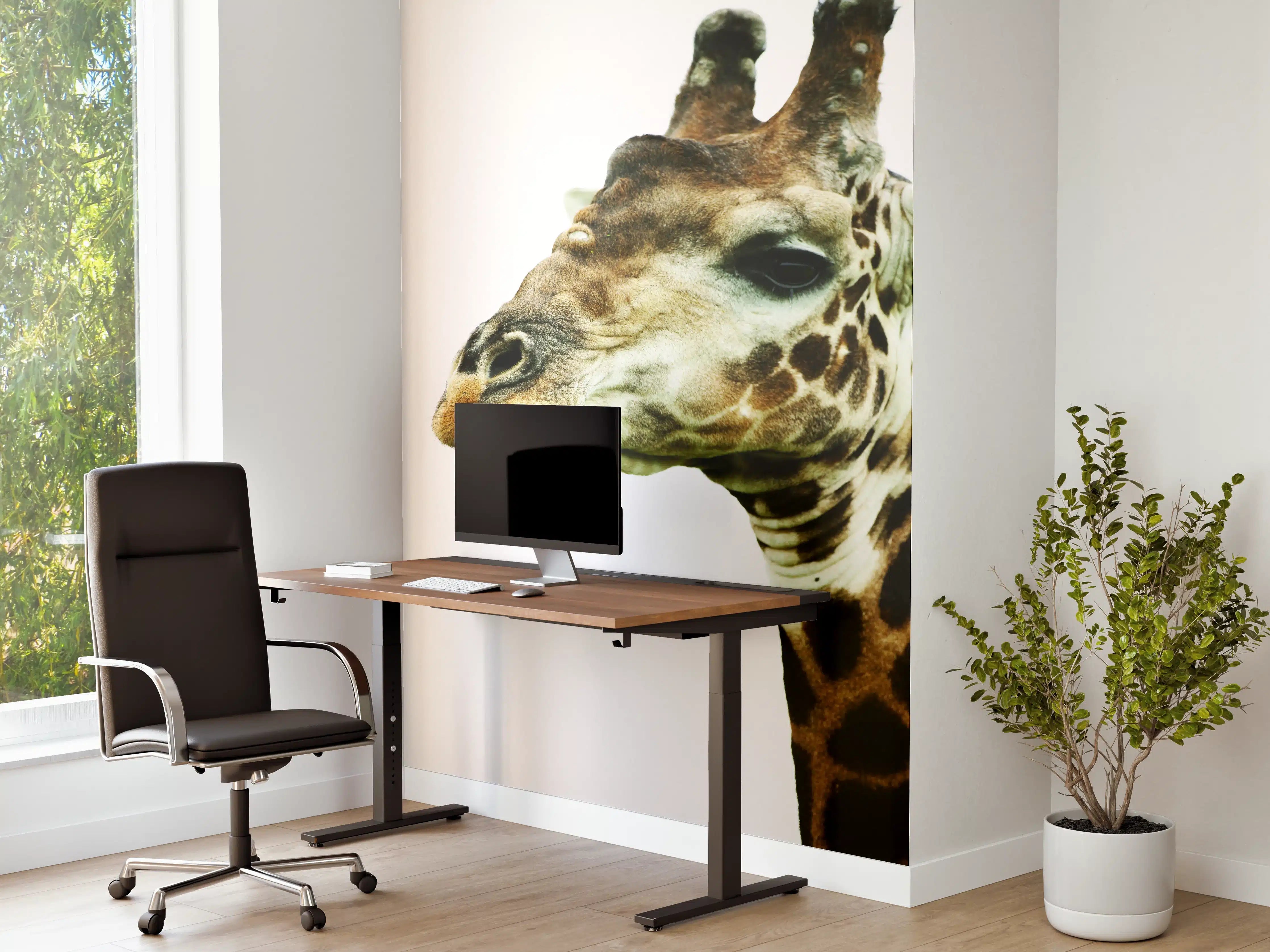 Büro Wandgestaltung - Giraffe - Nahaufnahme