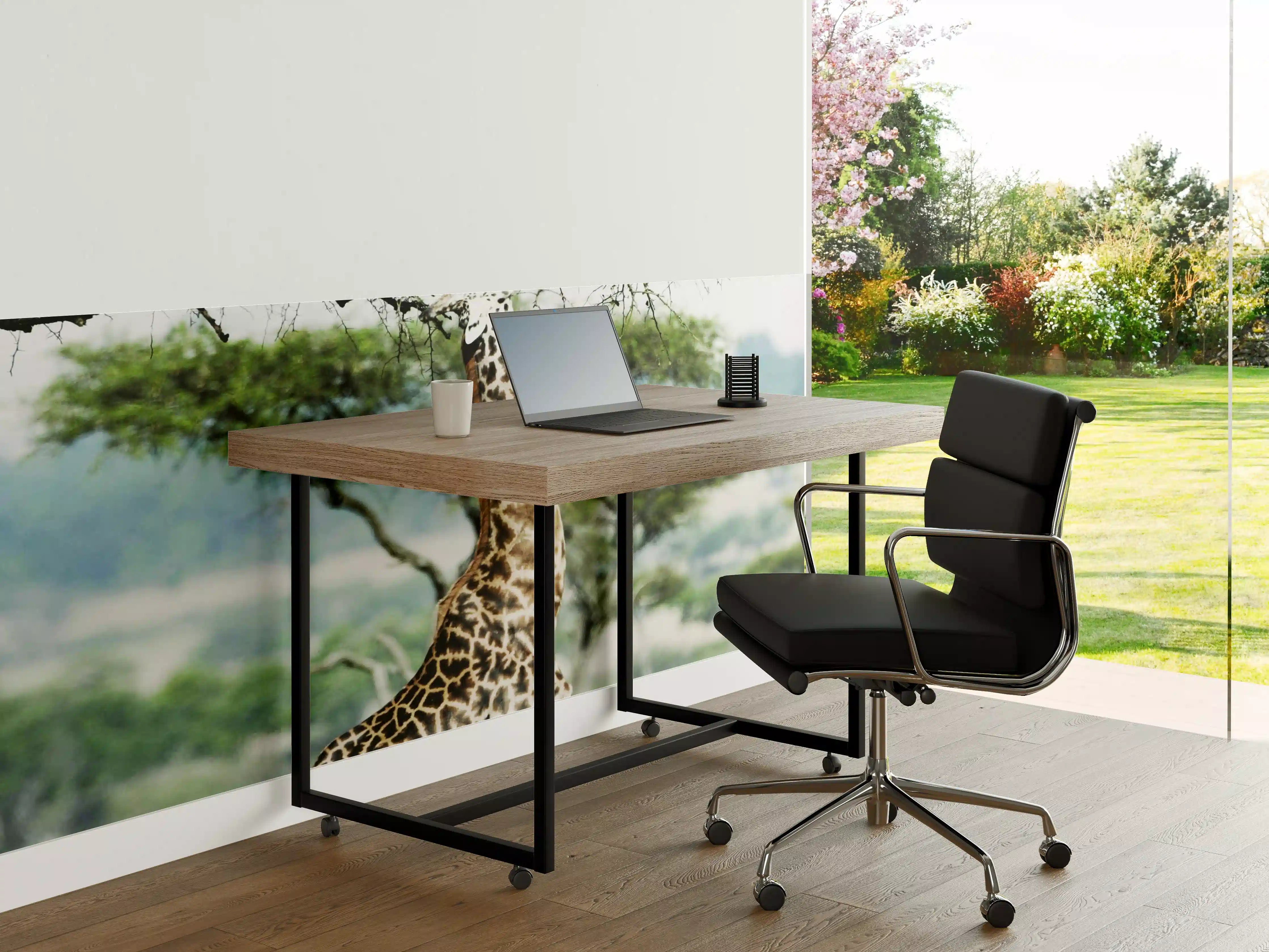 Büro Wandgestaltung - Giraffe in der Savanne