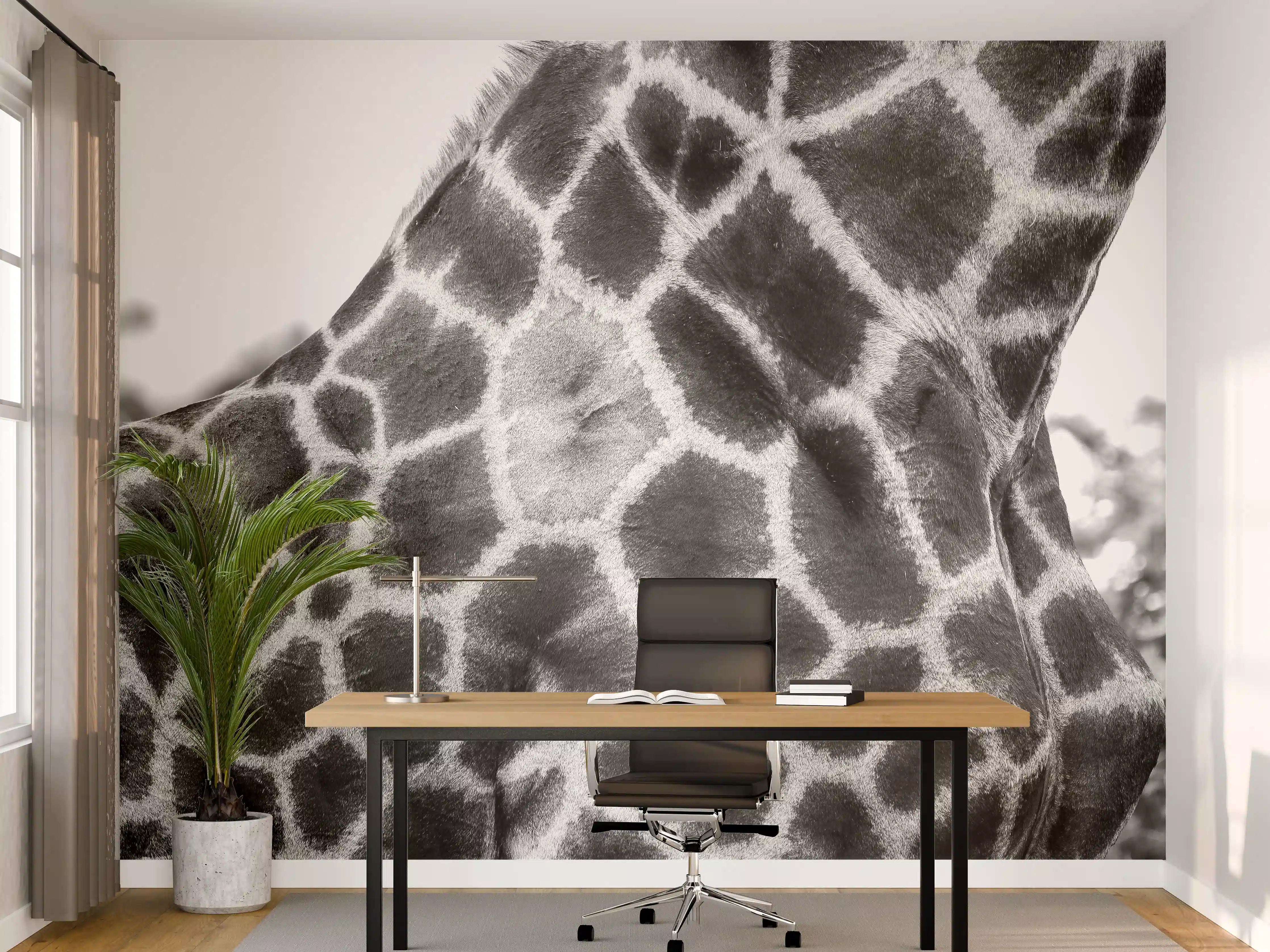 Büro Wandgestaltung - Giraffen Oberkörper