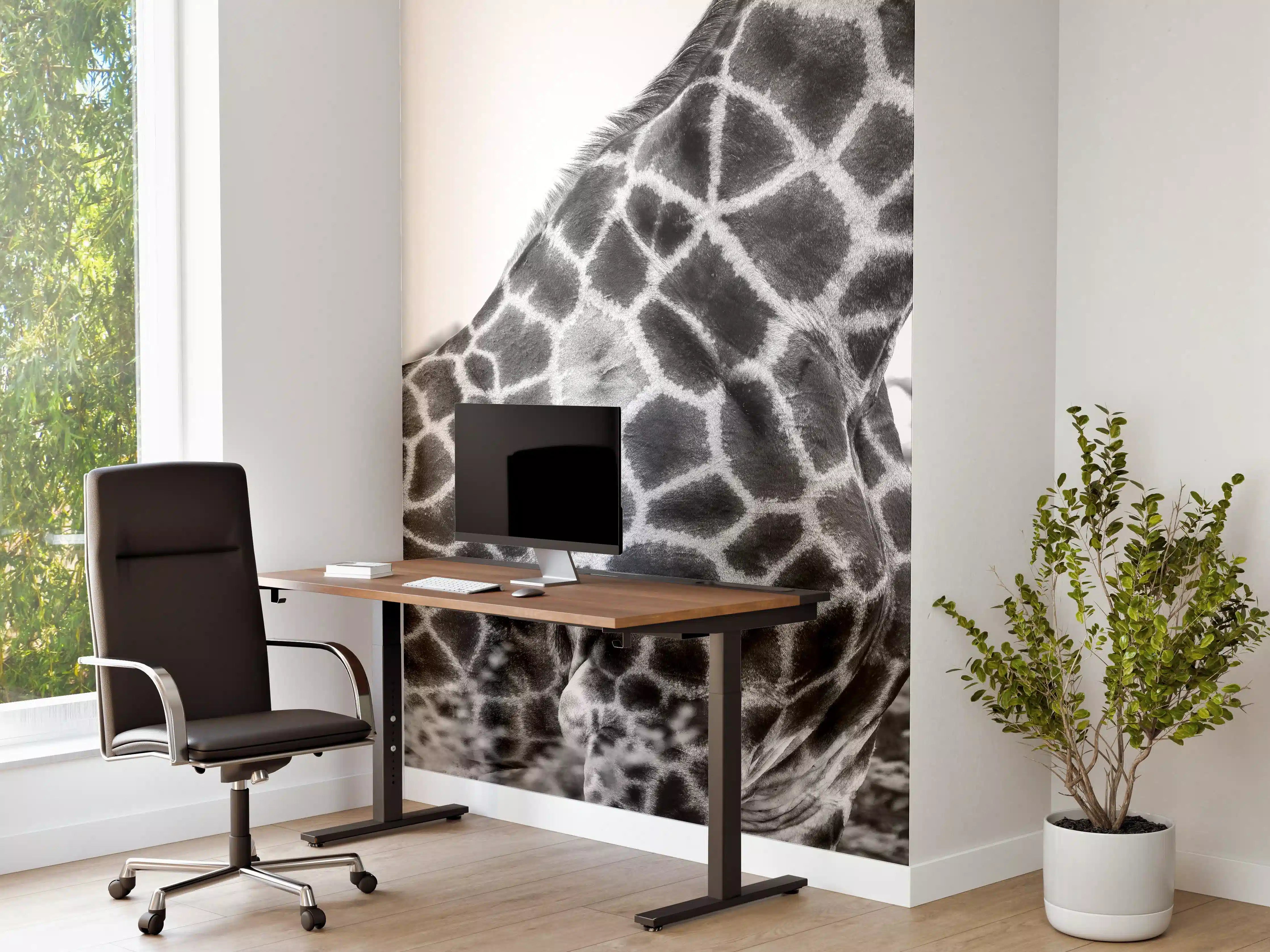 Büro Wandgestaltung - Giraffen Oberkörper