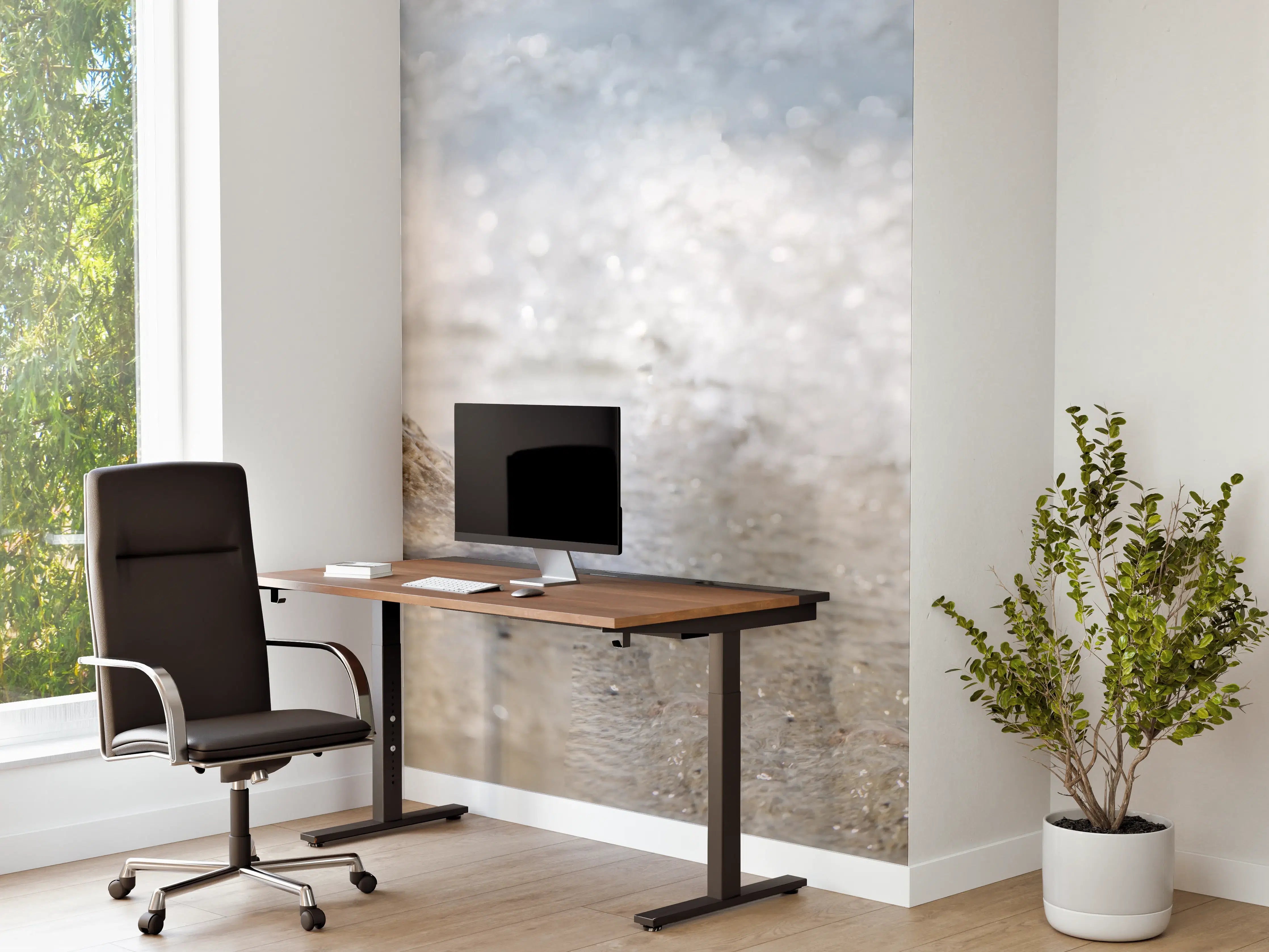 Büro Wandgestaltung - Glaskugel am Strand
