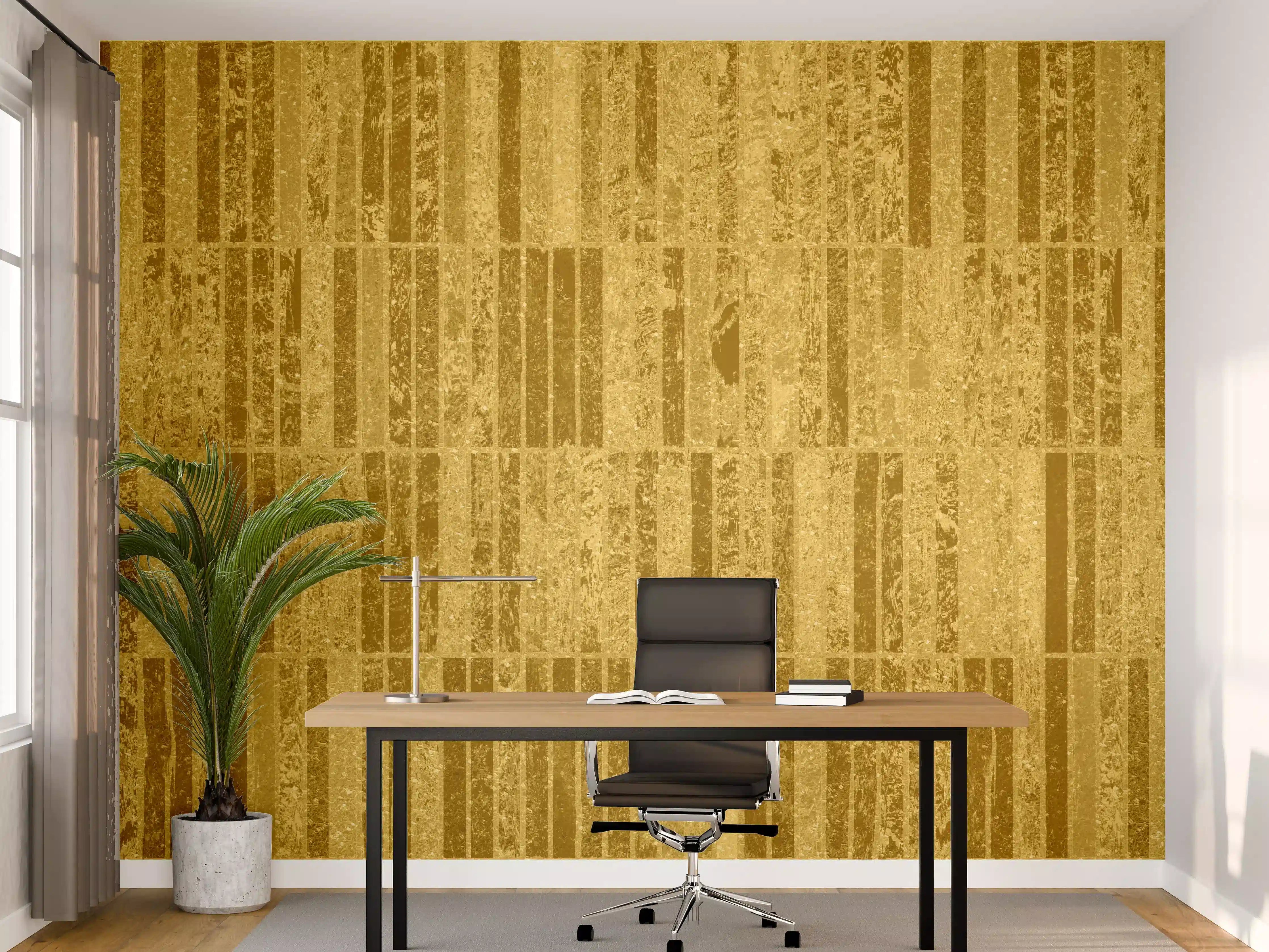 Büro Wandgestaltung - Glitzernde Gold Textur
