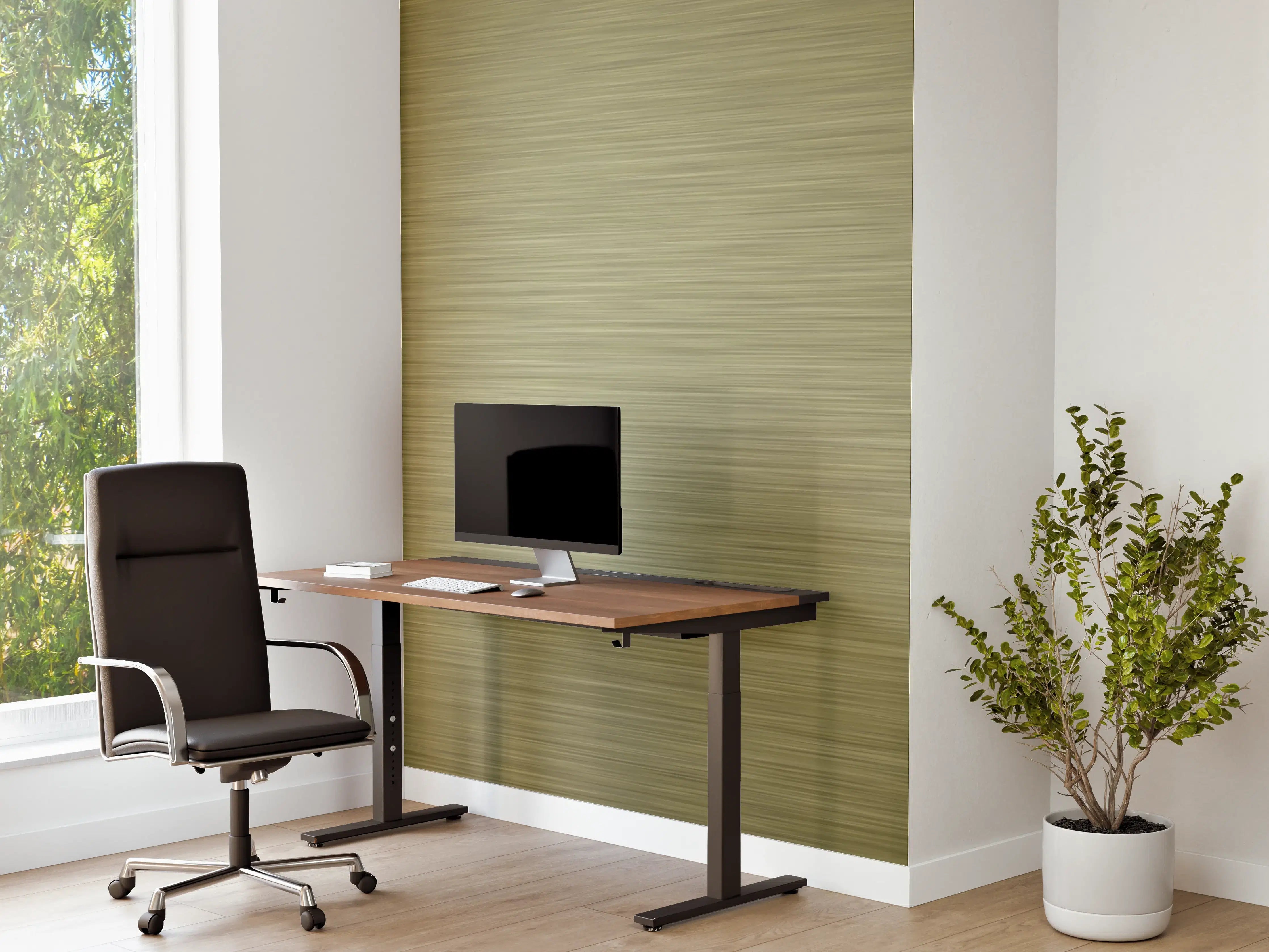 Büro Wandgestaltung - Gold - ALU Prime - Metall Gebürstet