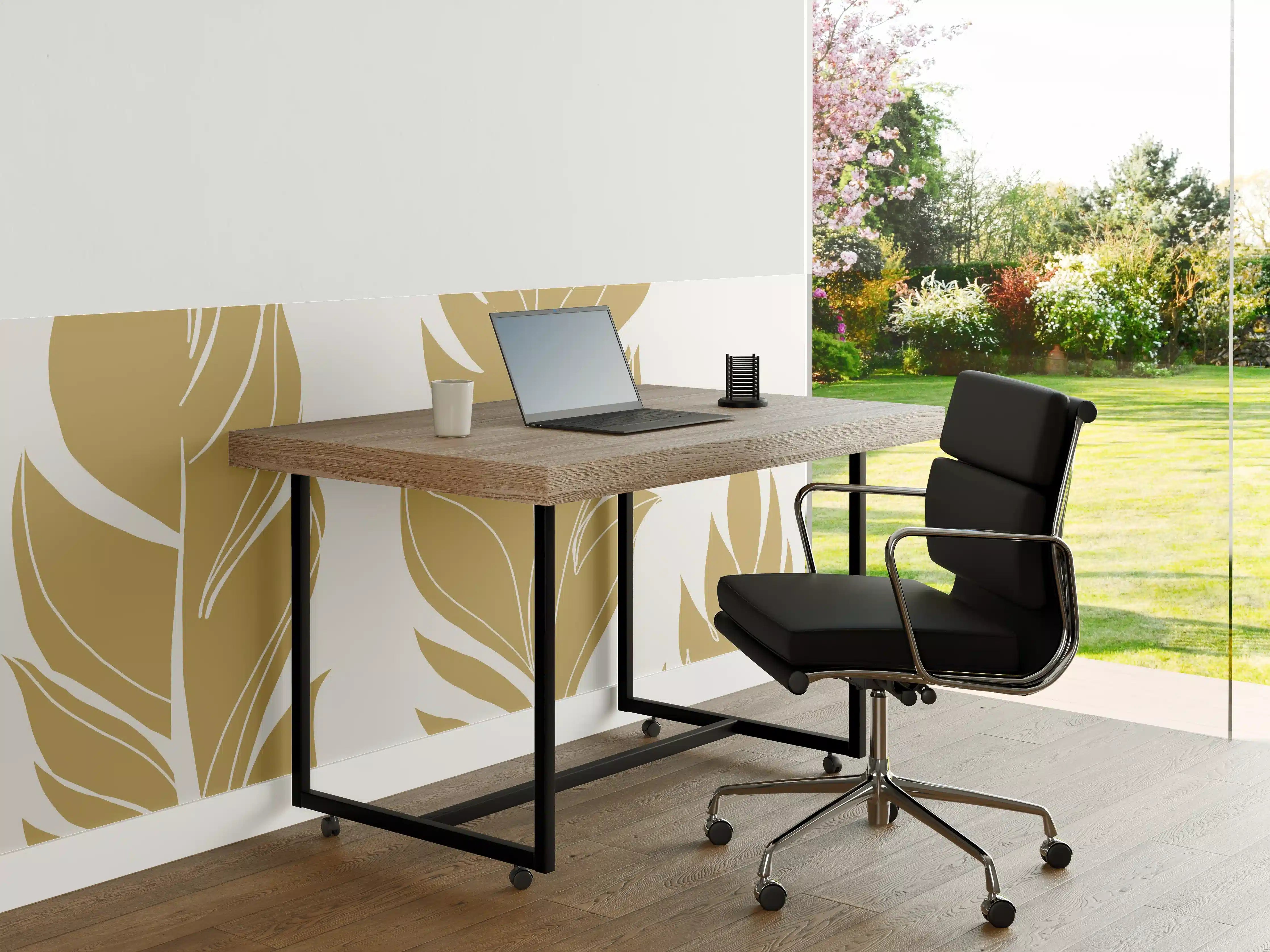 Büro Wandgestaltung - Goldene Feder Illustration