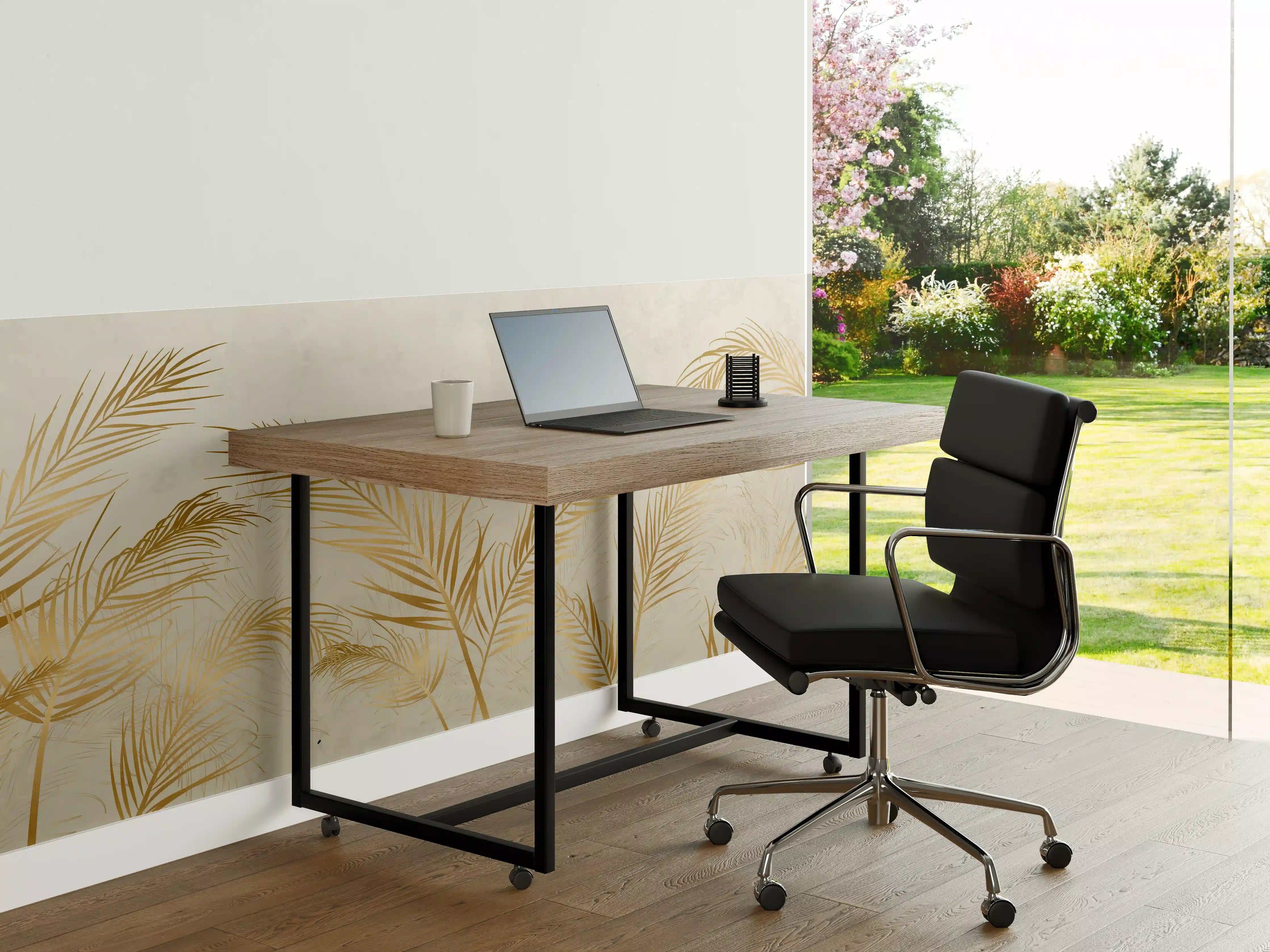 Büro Wandgestaltung - Goldene Palmwedel Deko