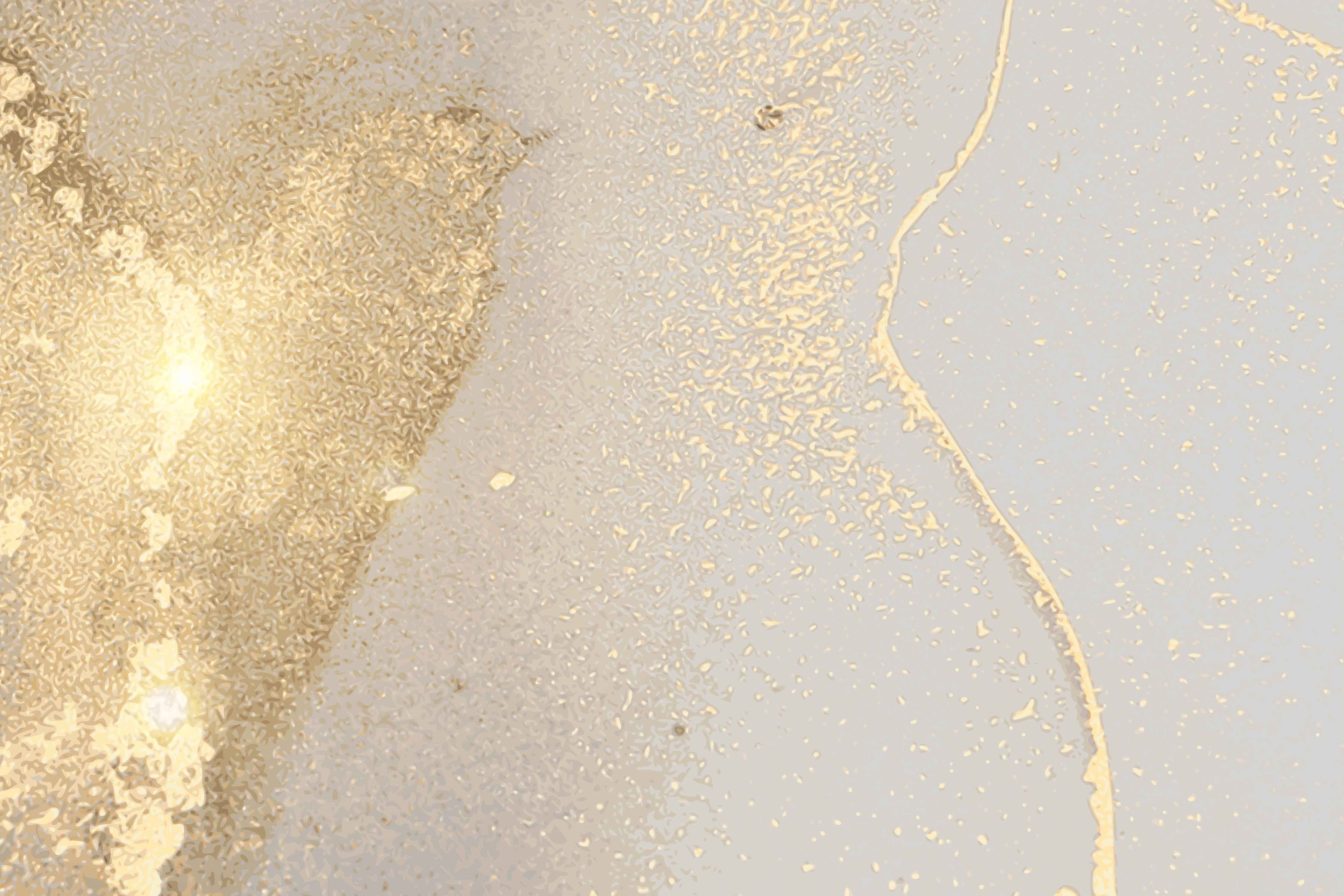 Büro Wandgestaltung-Goldener Glanz auf Cremeweiß