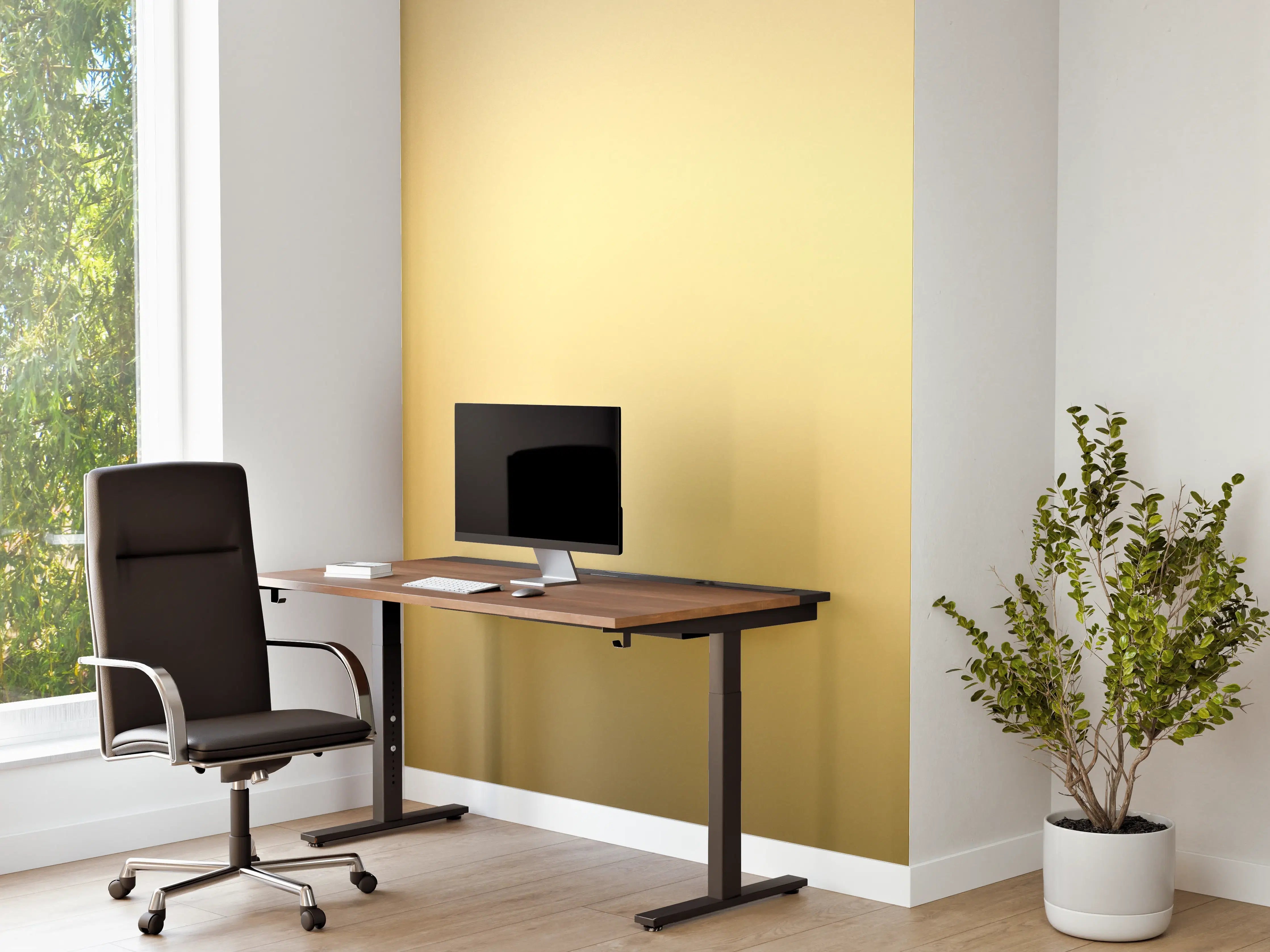 Büro Wandgestaltung - Goldenes poliertes Metall