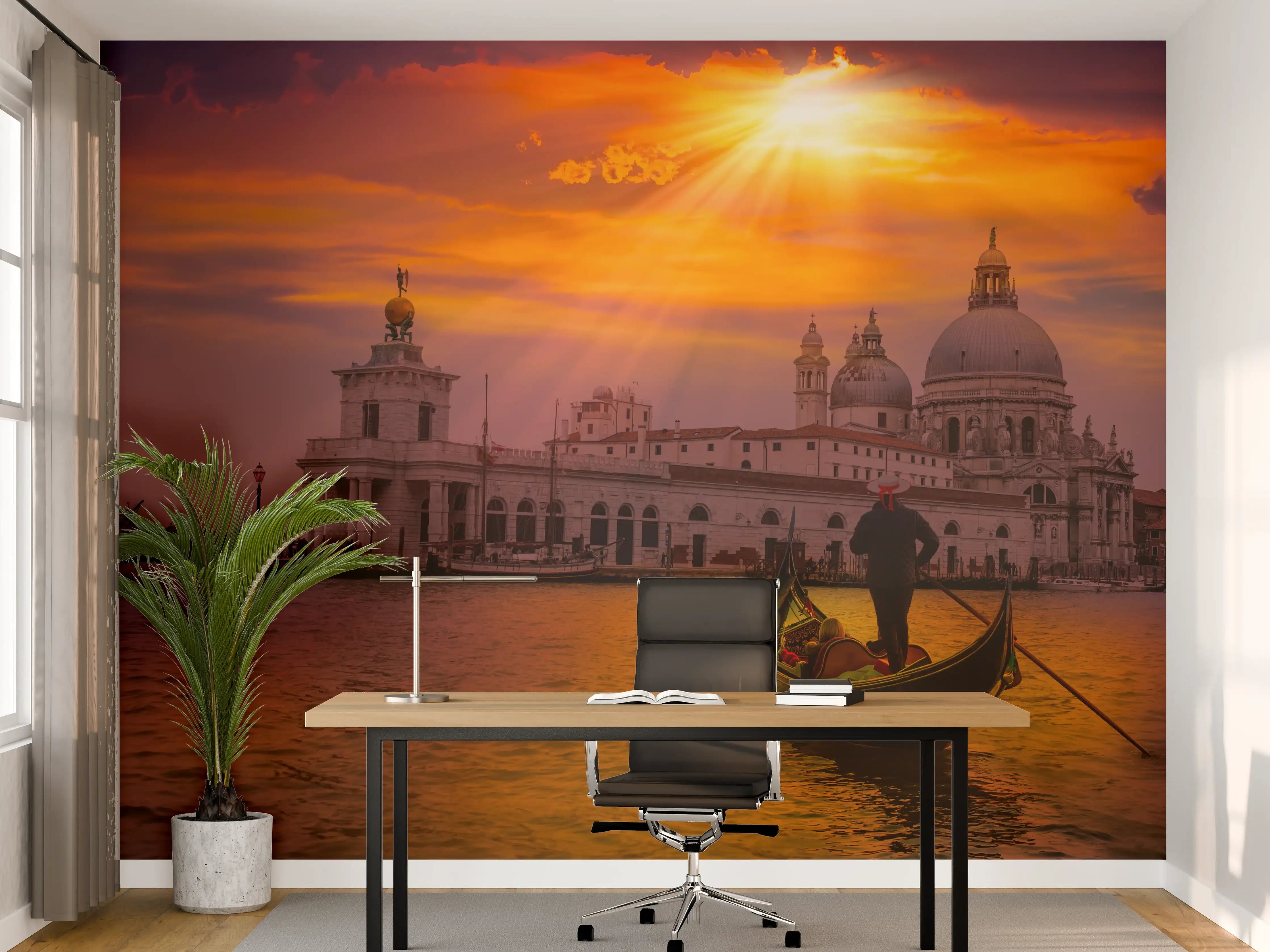 Büro Wandgestaltung - Gondelfahrt in Venedig