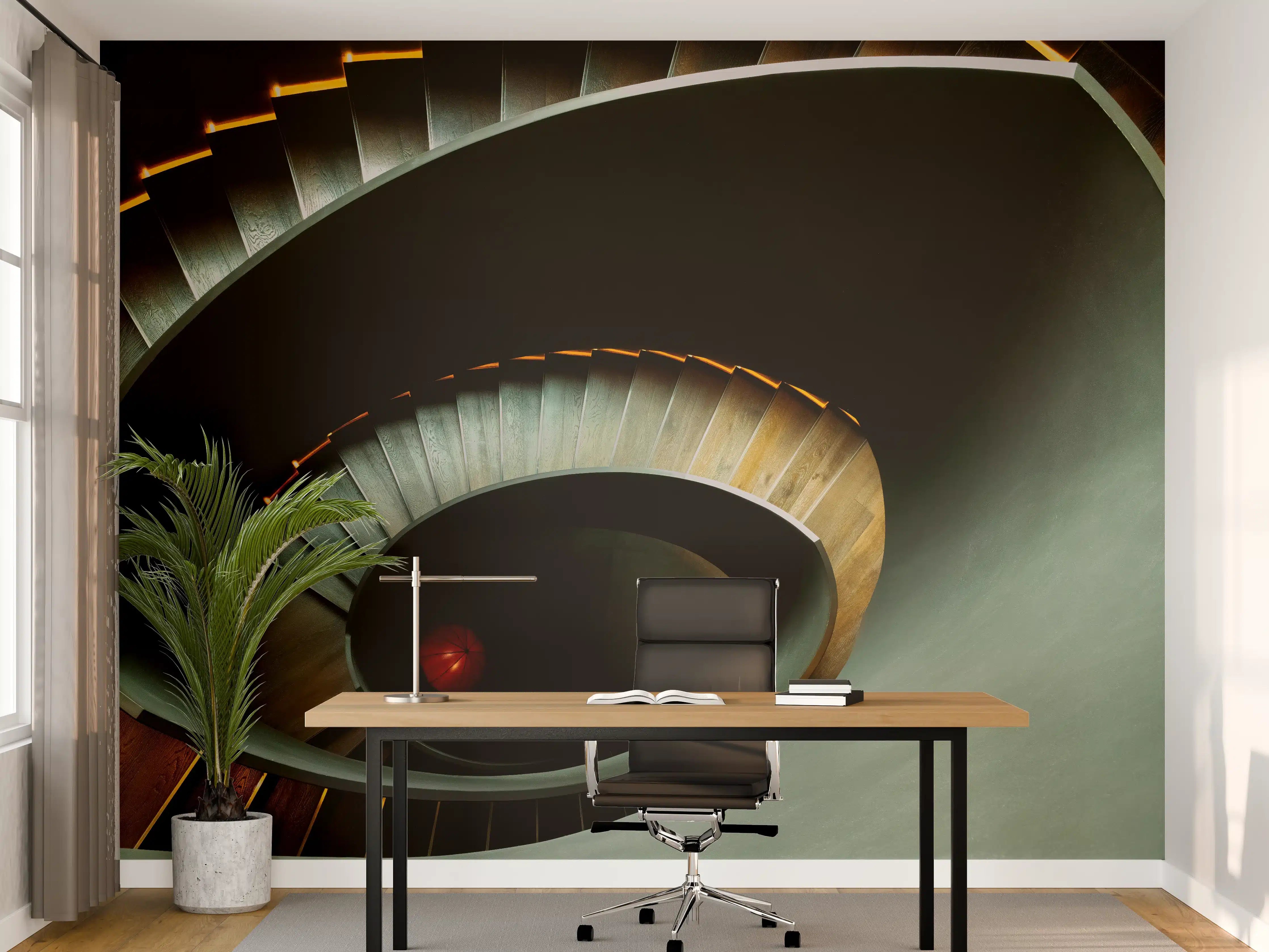 Büro Wandgestaltung - Gräuliche Architektur - Treppen