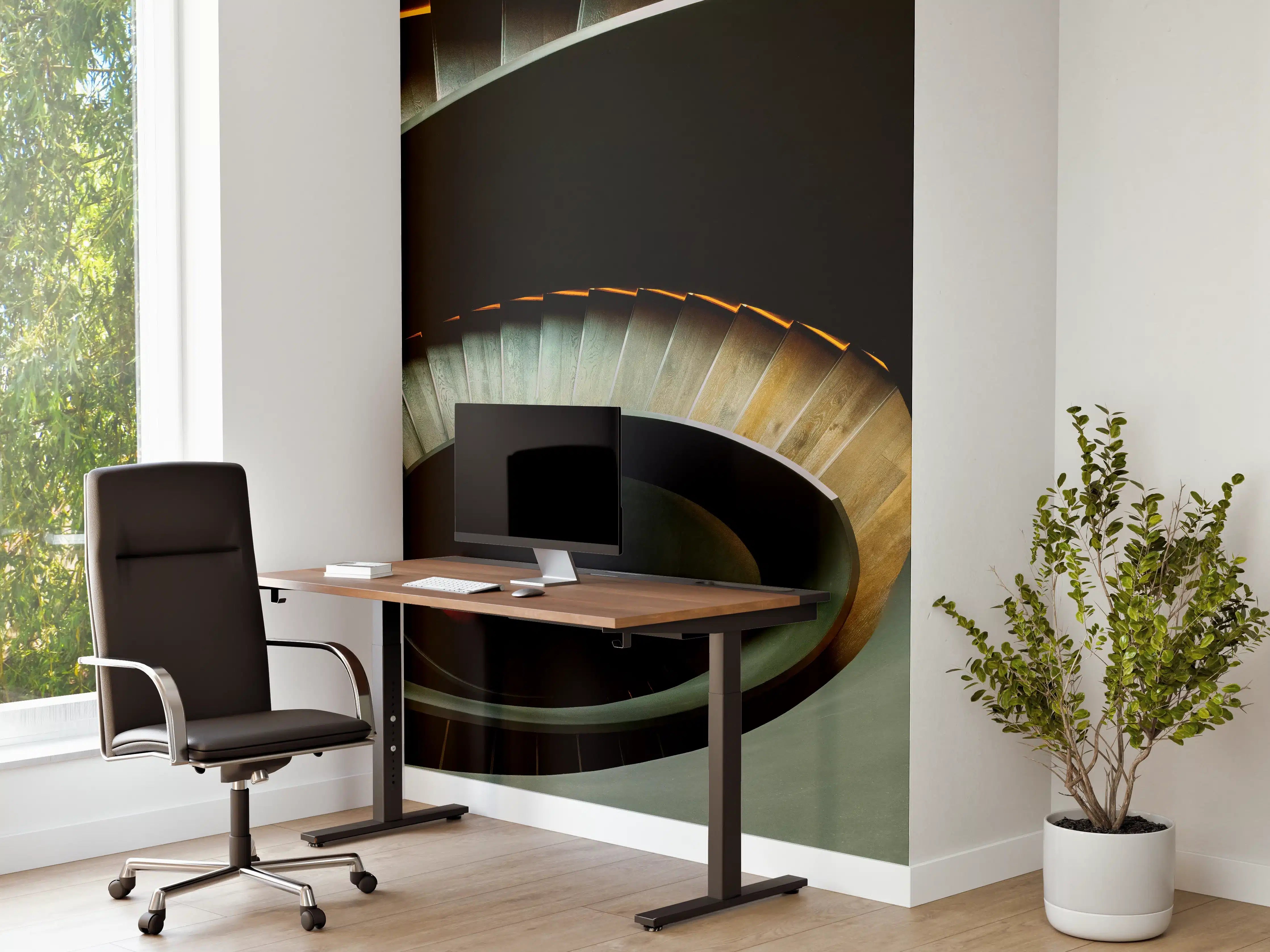 Büro Wandgestaltung - Gräuliche Architektur - Treppen