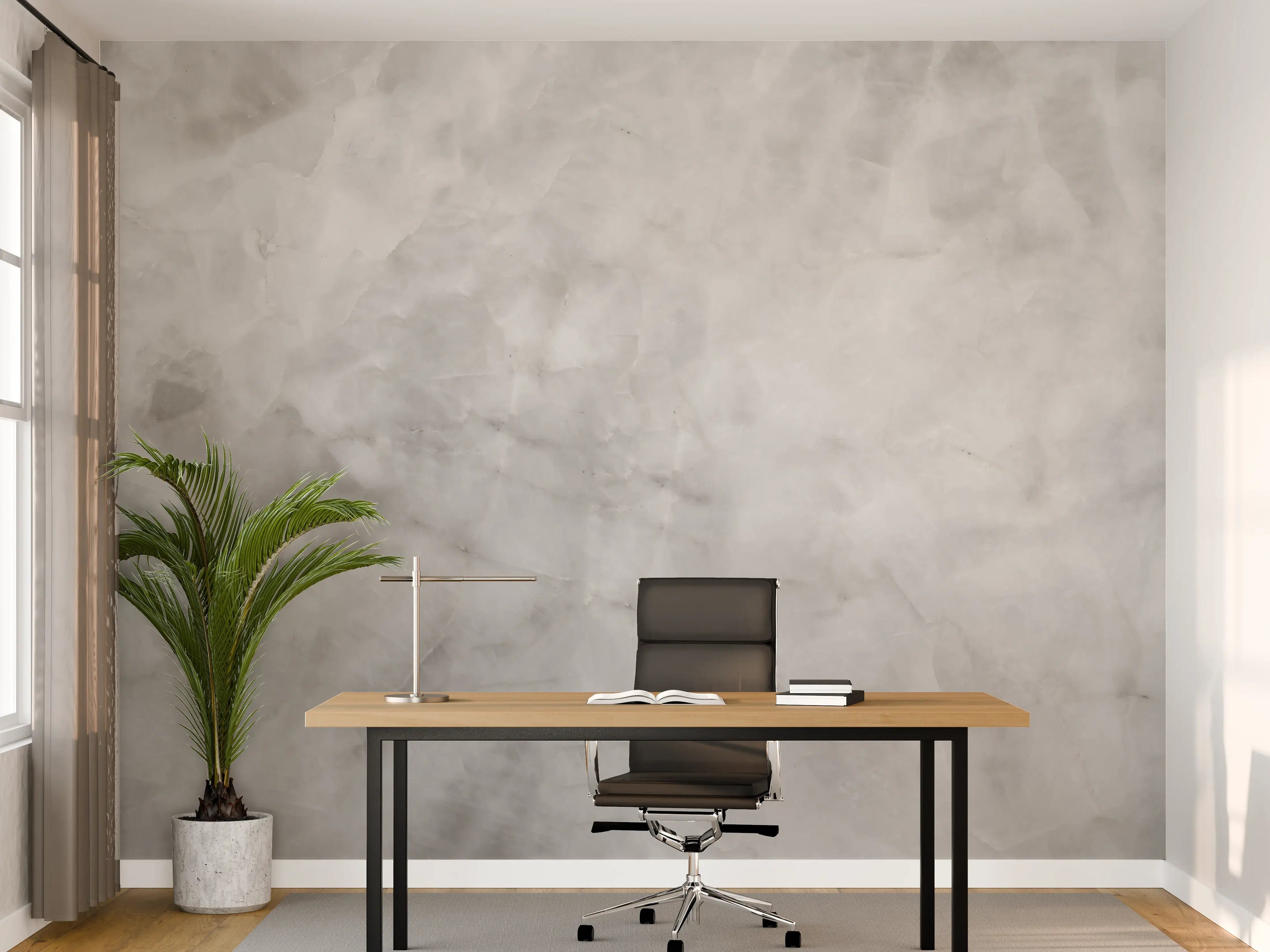 Büro Wandgestaltung - Gräuliche Marmor Textur