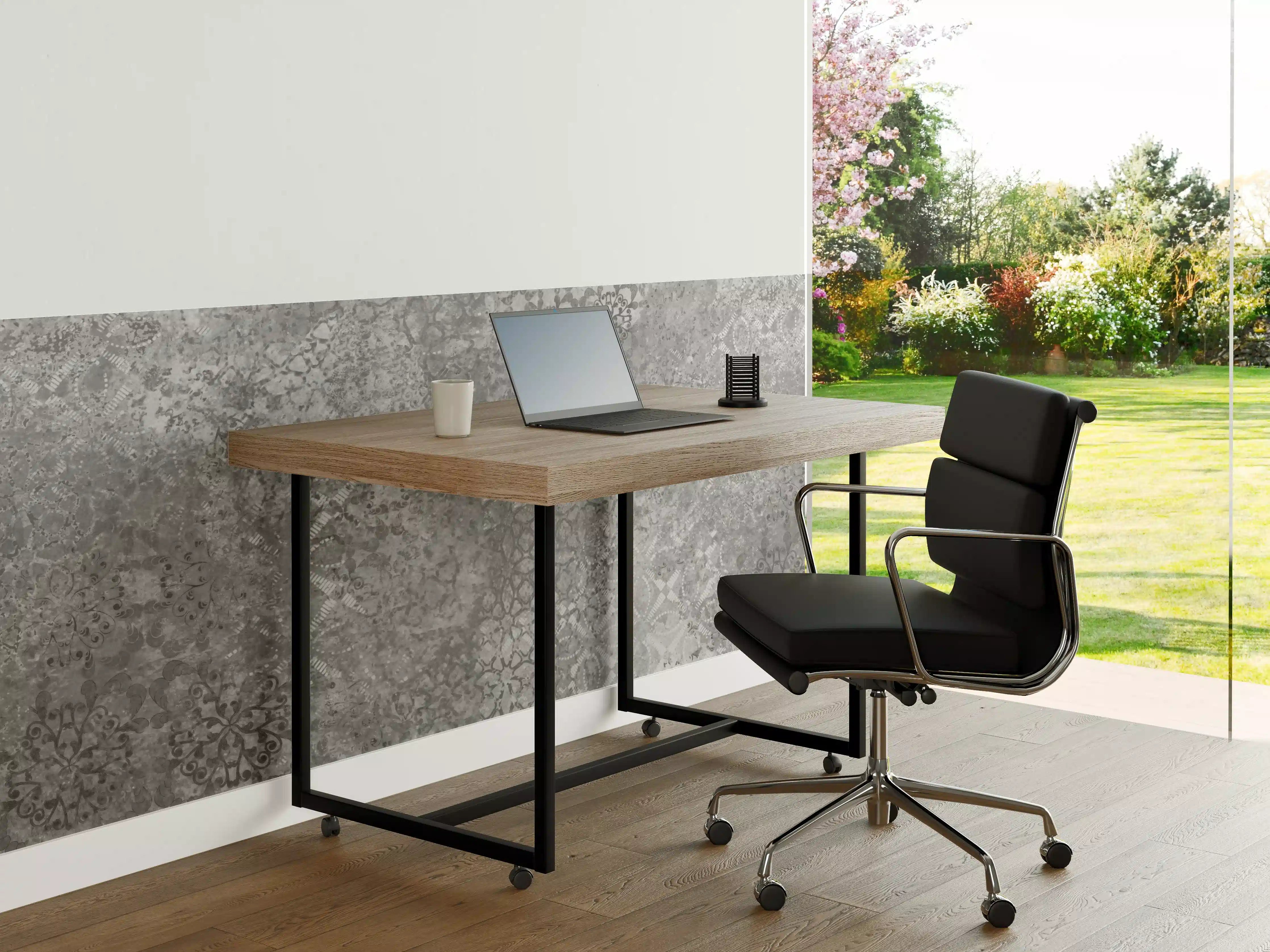 Büro Wandgestaltung - Gräuliche Patchwork Fliesen