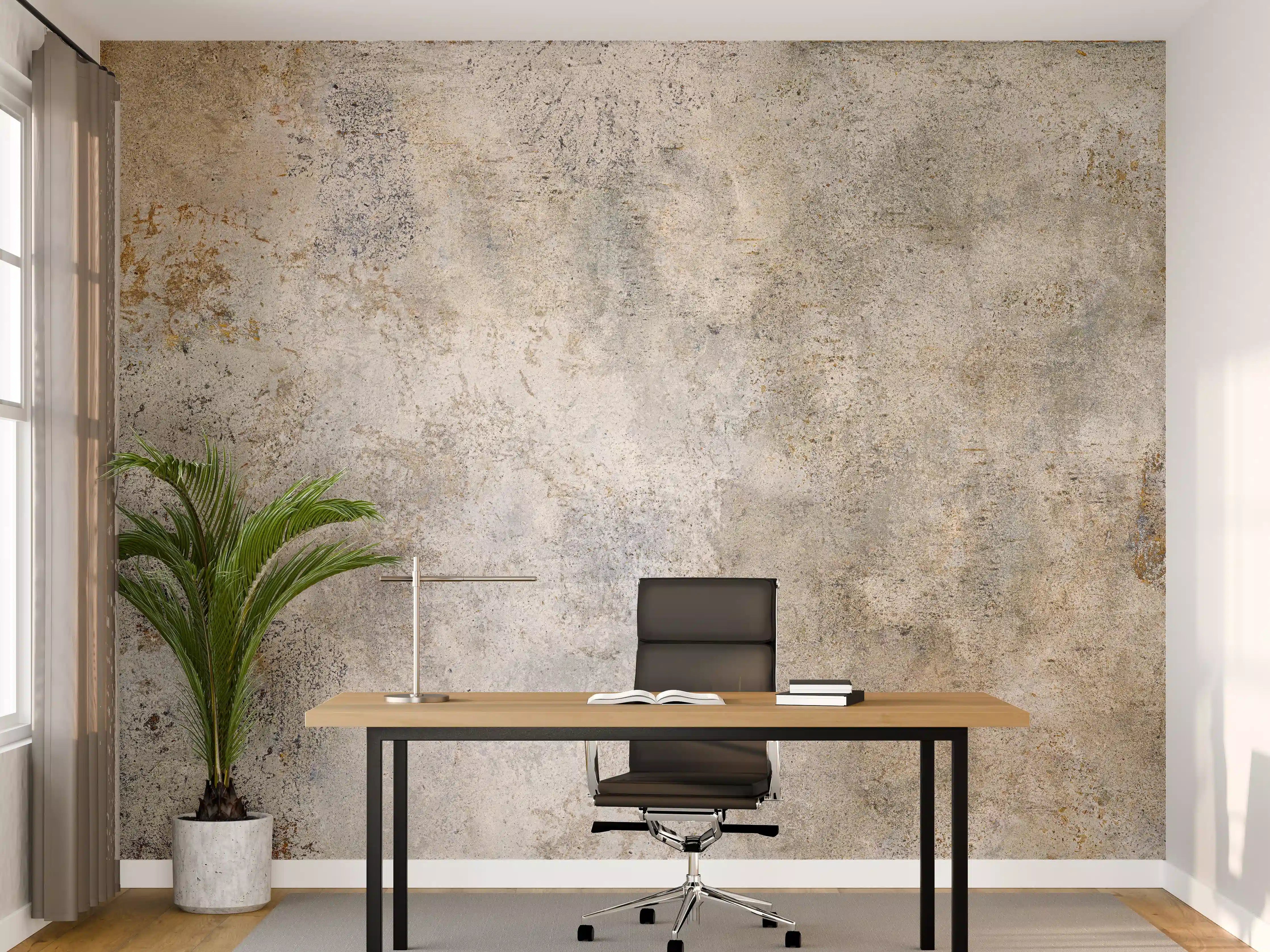 Büro Wandgestaltung - Gräuliche Zement Textur