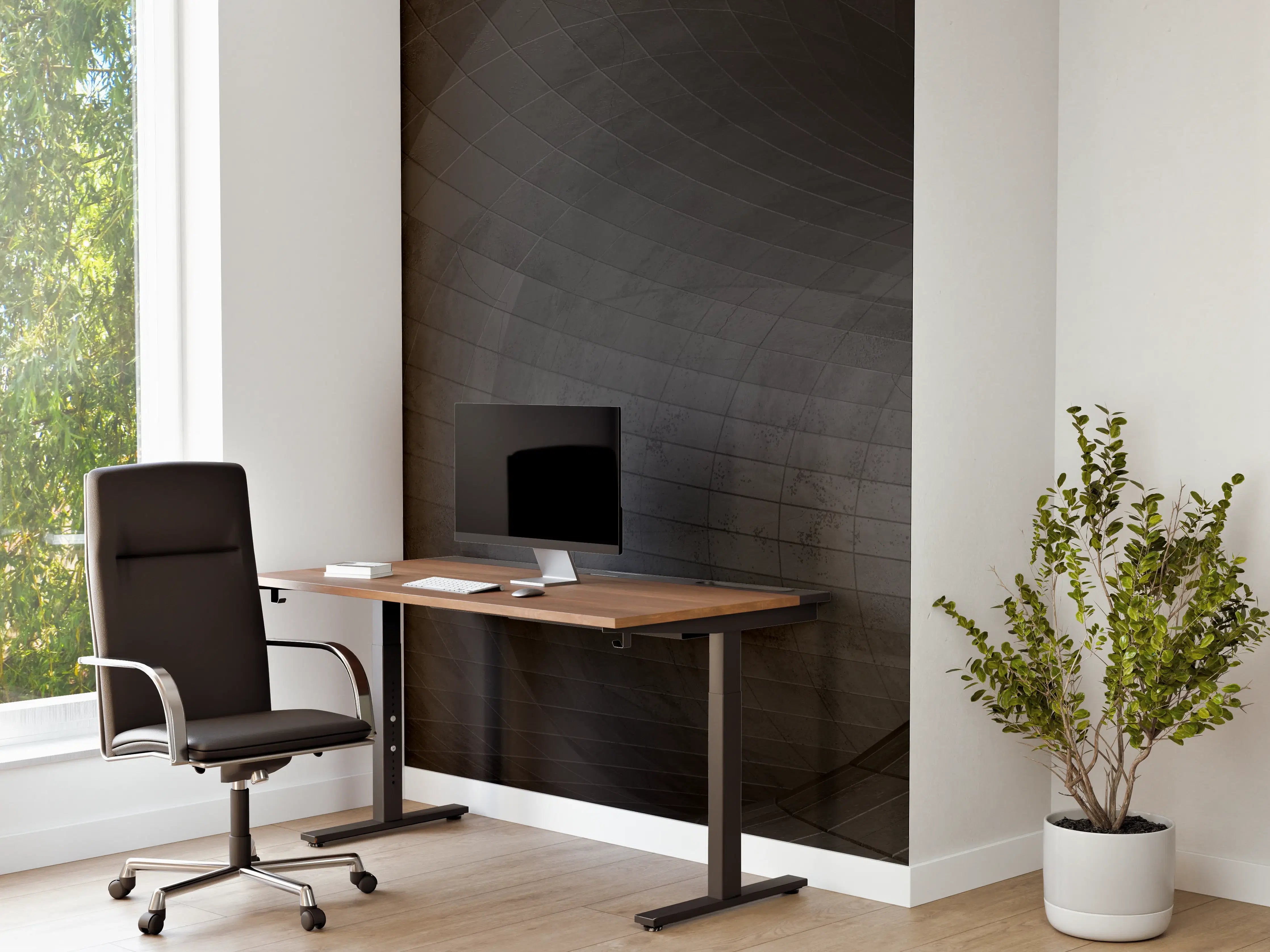 Büro Wandgestaltung - Gräulicher Beton - Tunnel