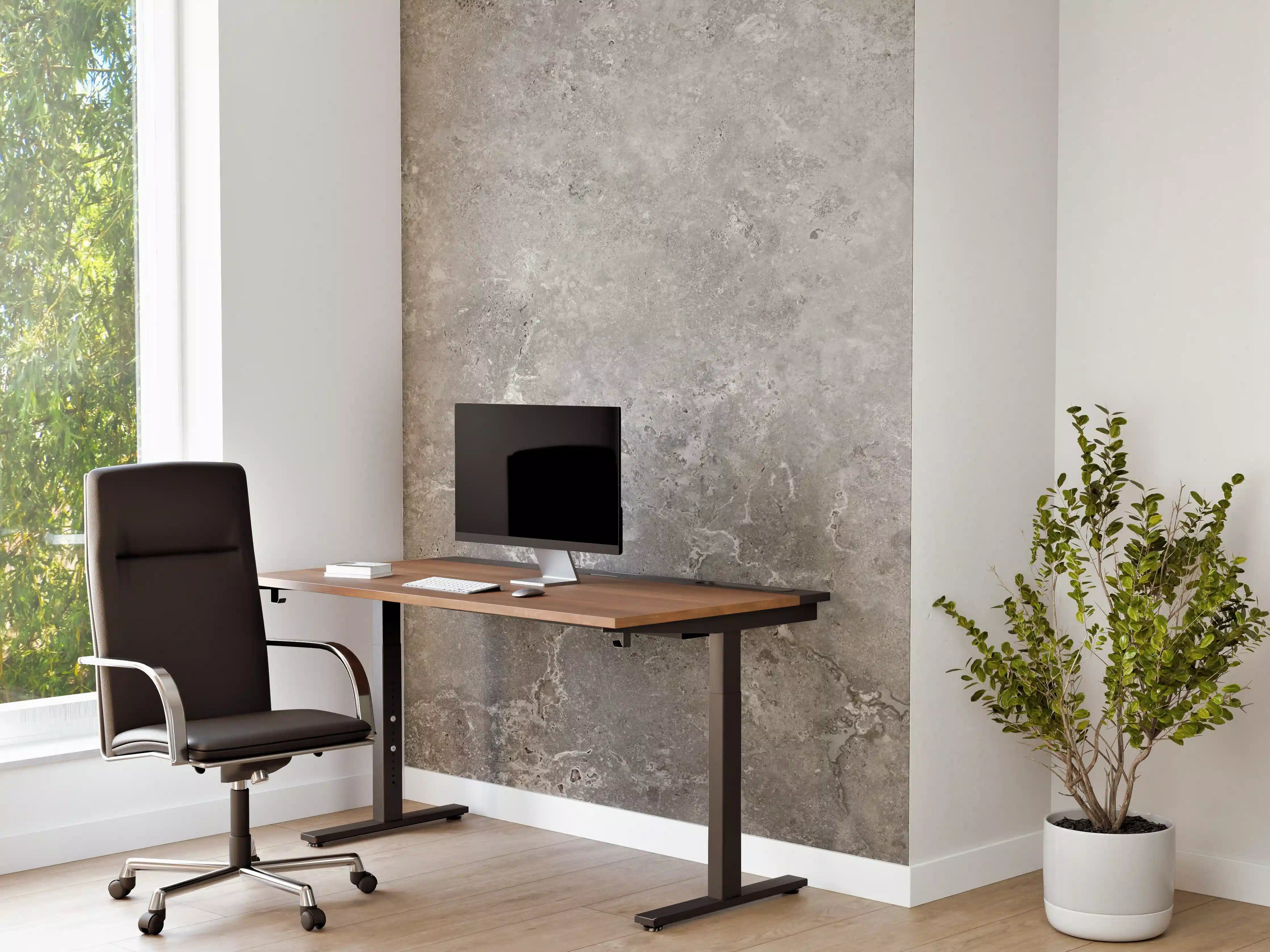 Büro Wandgestaltung - Gräulicher Zement