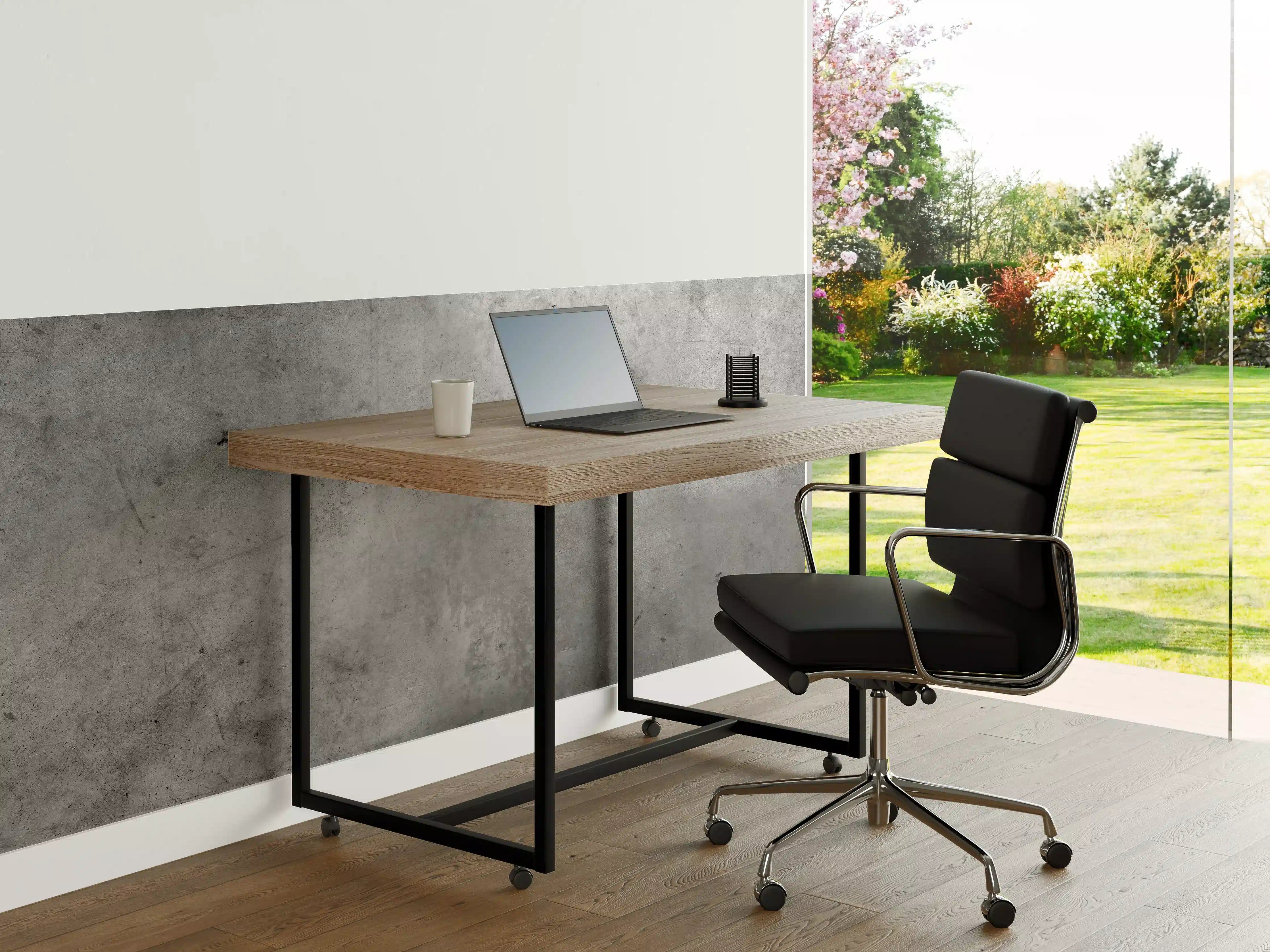 Büro Wandgestaltung - Gräulicher rauer Beton