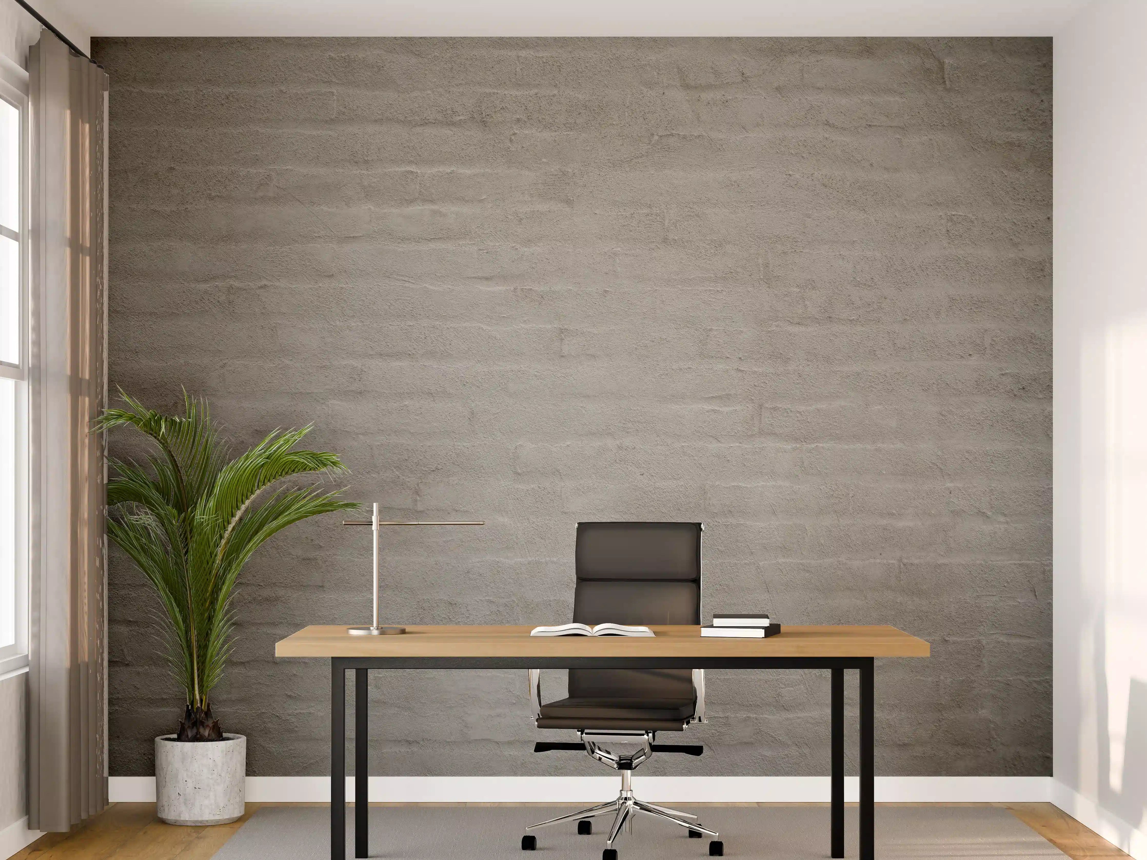 Büro Wandgestaltung - Gräuliches Mauerwerk