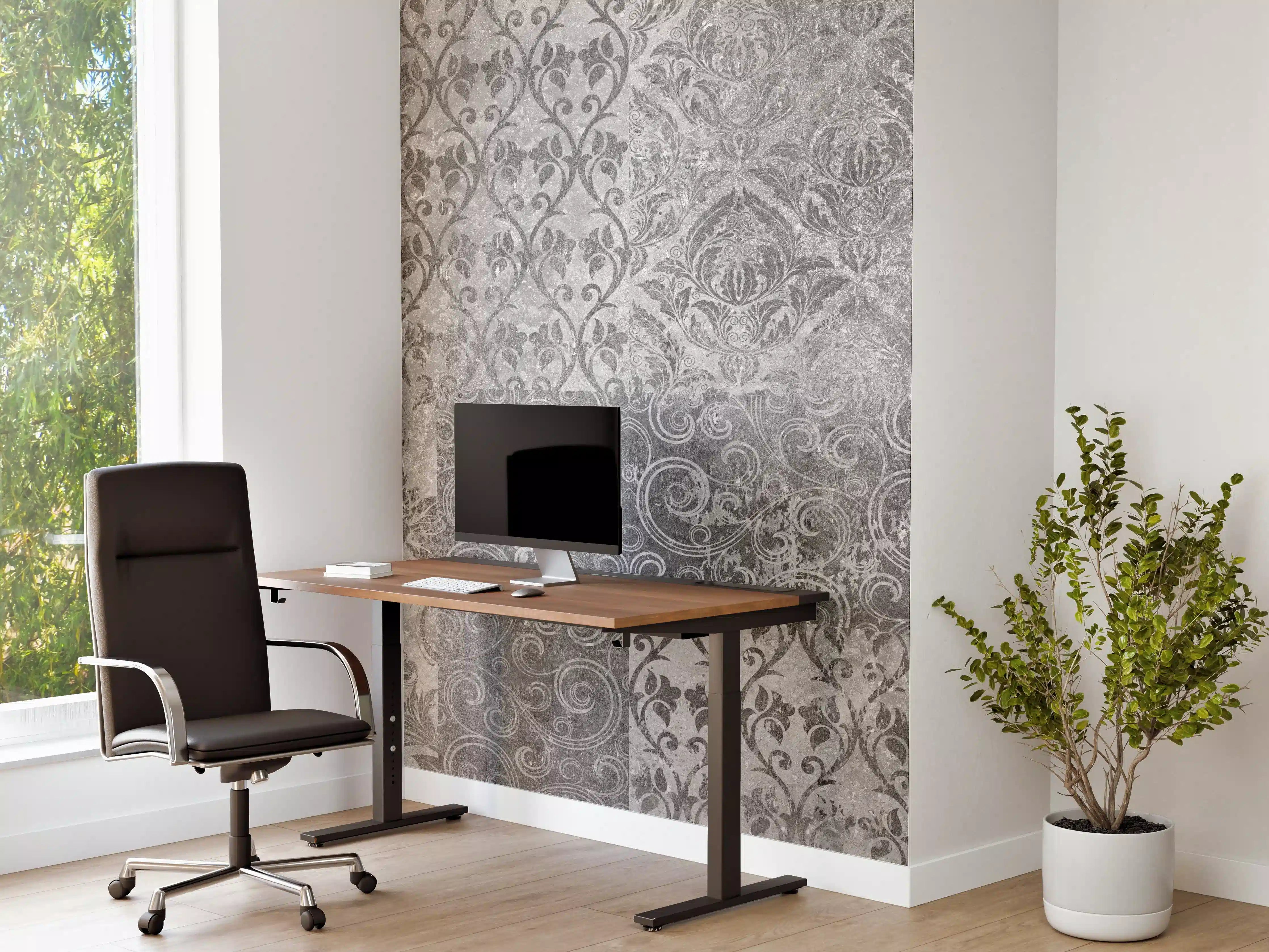 Büro Wandgestaltung - Gräuliches Mosaik Muster