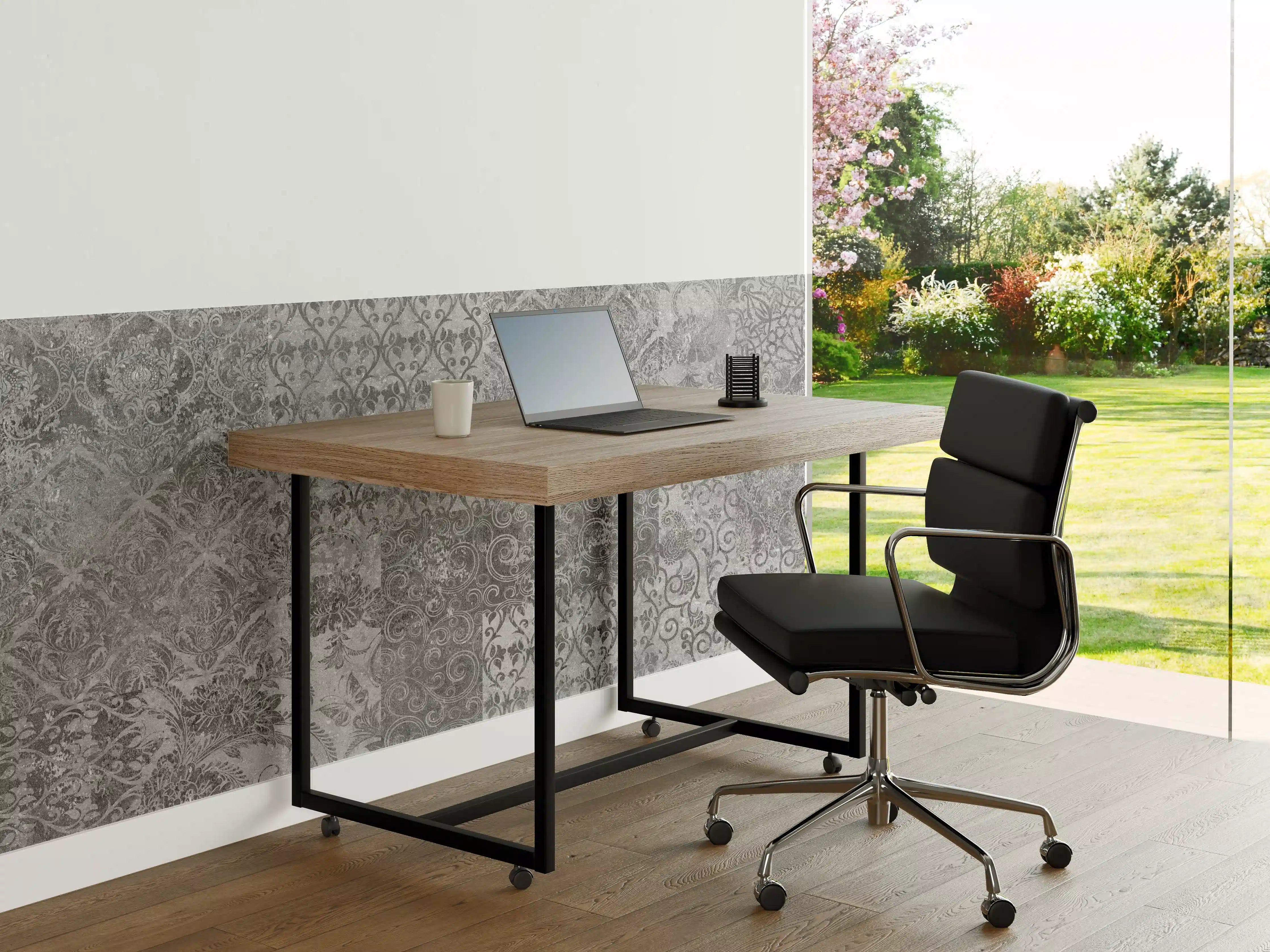 Büro Wandgestaltung - Gräuliches Mosaik Muster