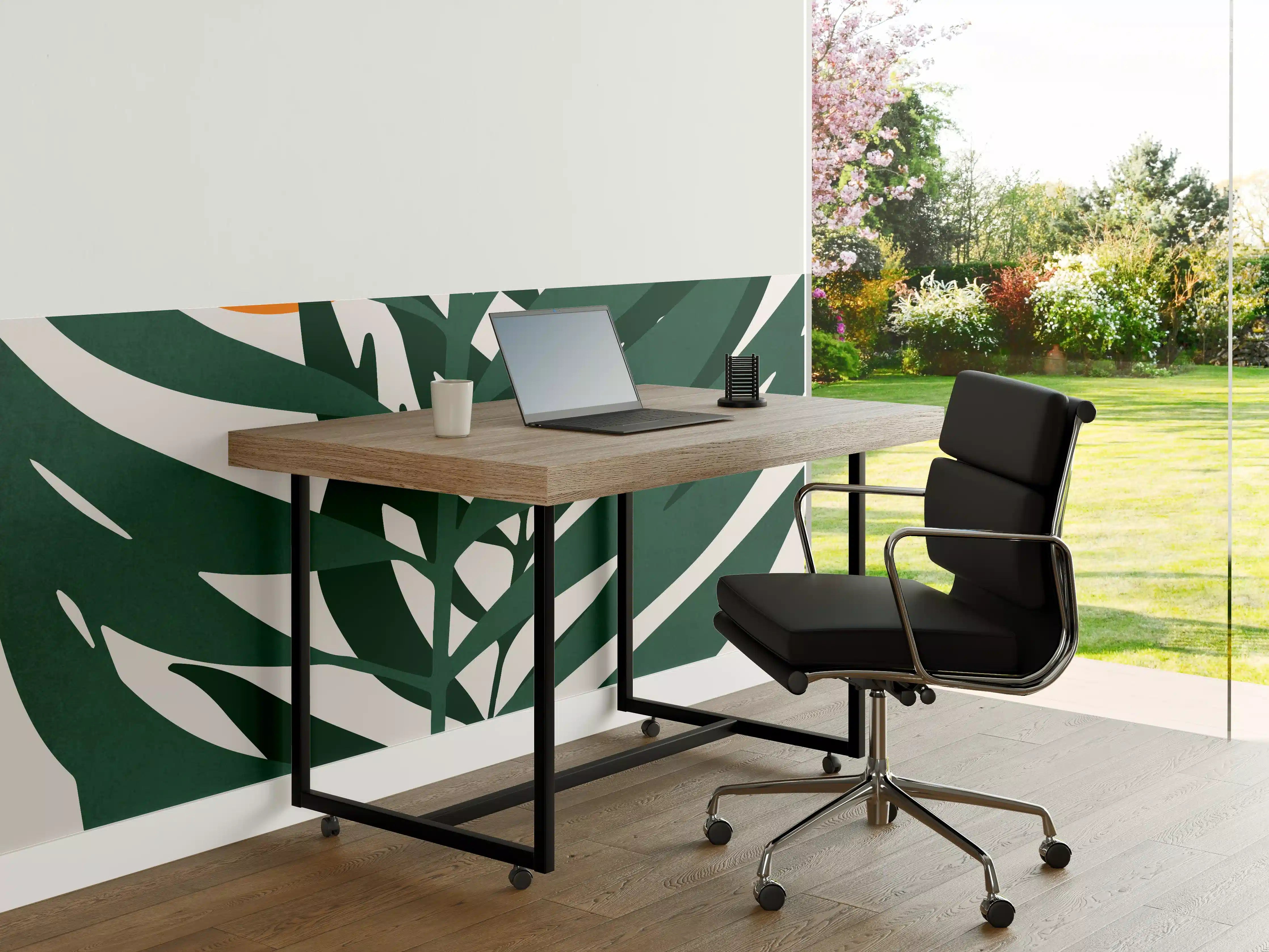 Büro Wandgestaltung - Grafik einer Pflanze 
