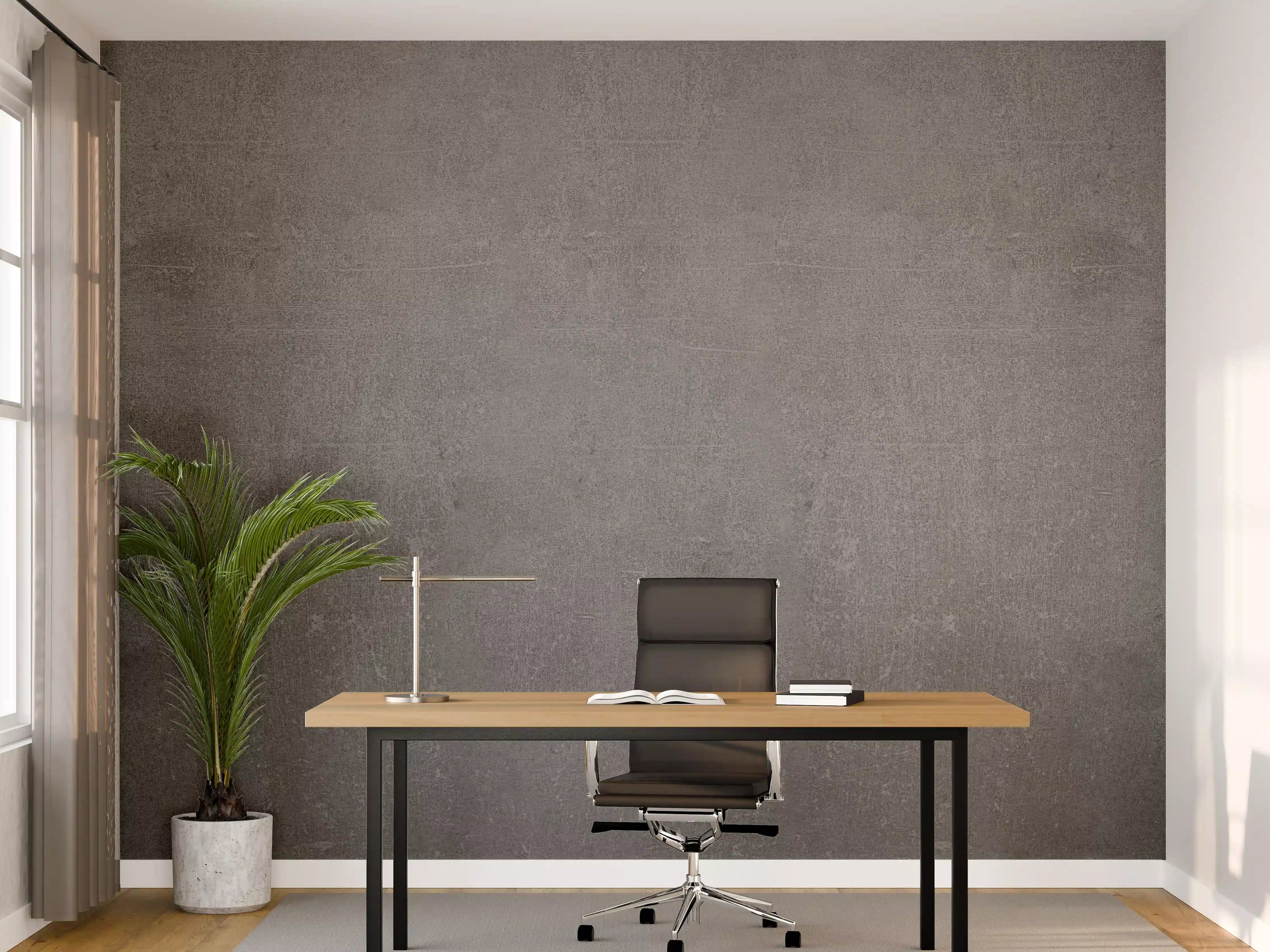 Büro Wandgestaltung - Graue Anthrazite Beton Textur