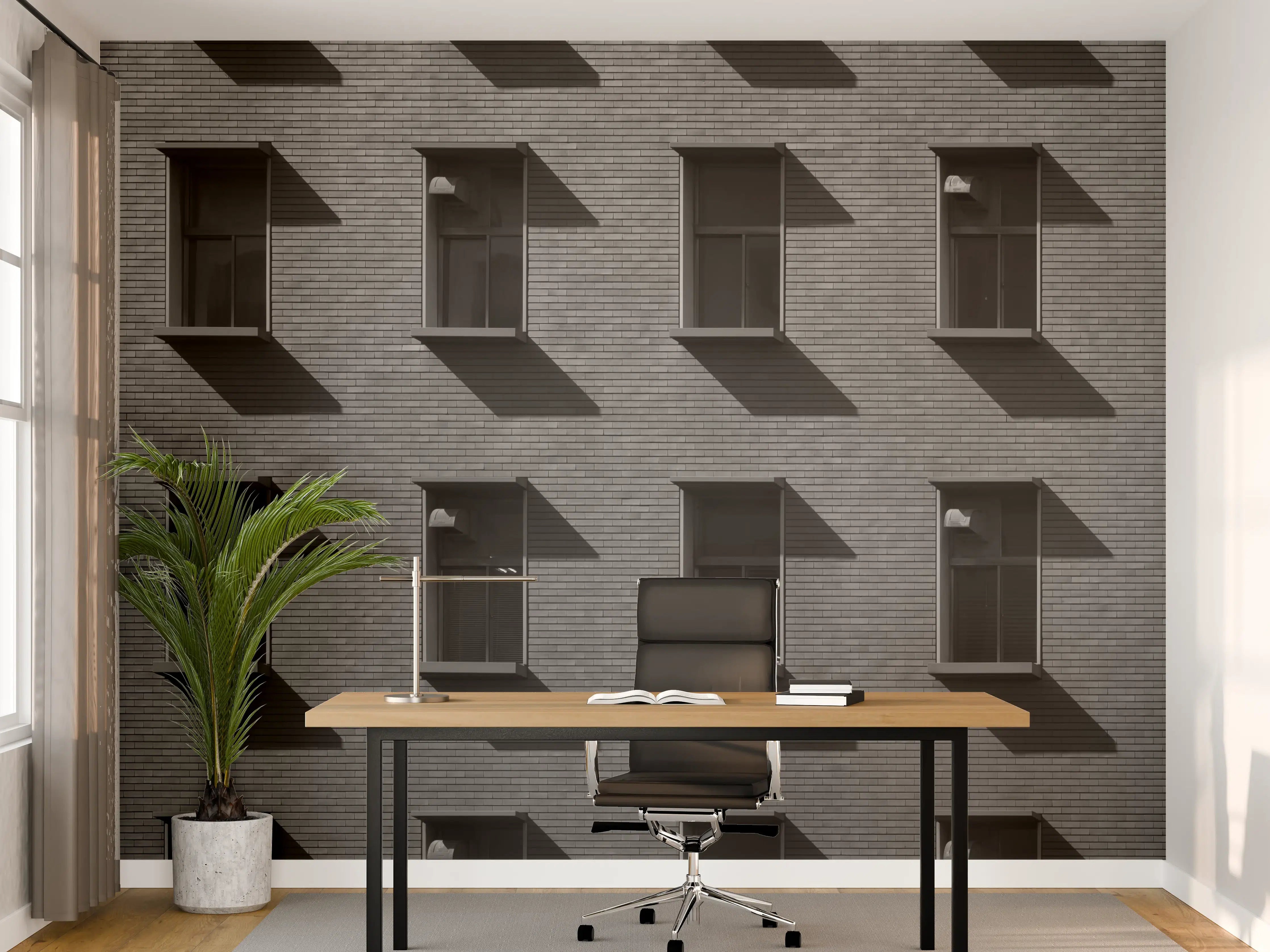 Büro Wandgestaltung - Graue Fassaden-Textur-Muster